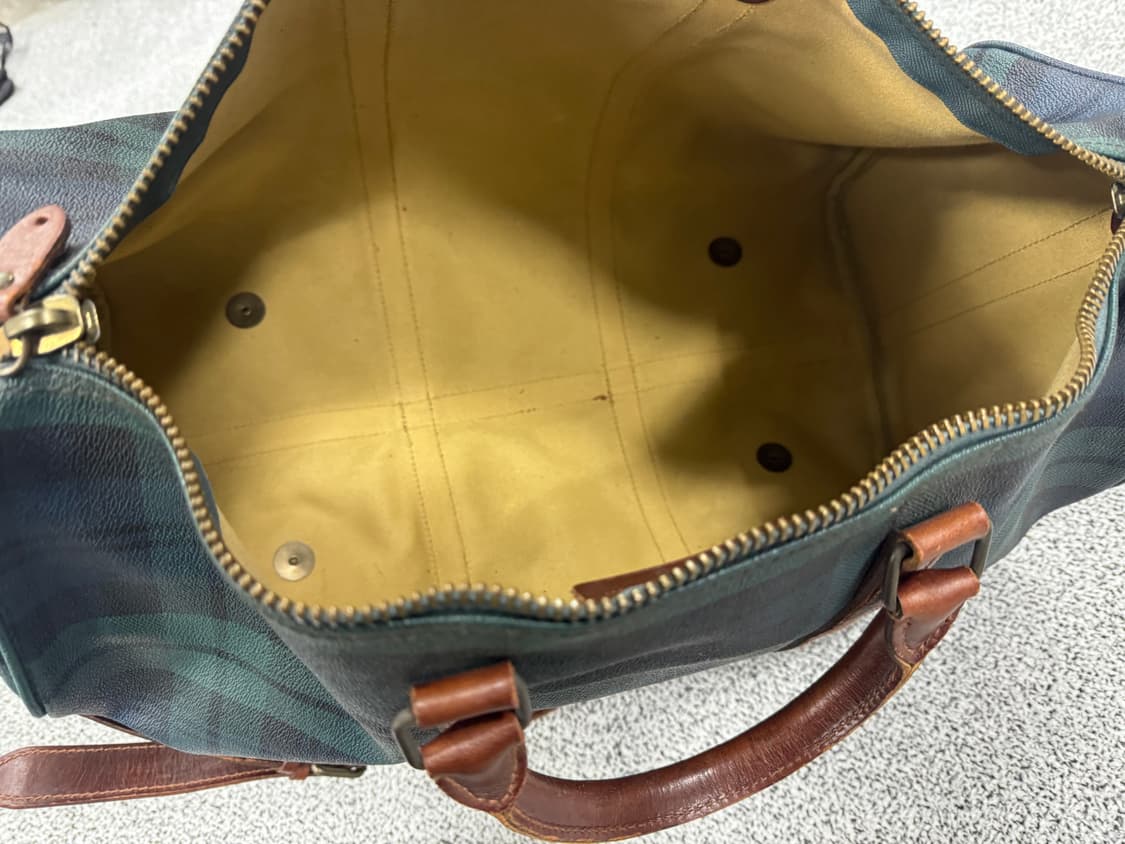 폴로 랄프로렌 90s PVC 타탄 보스턴백 상품이미지6