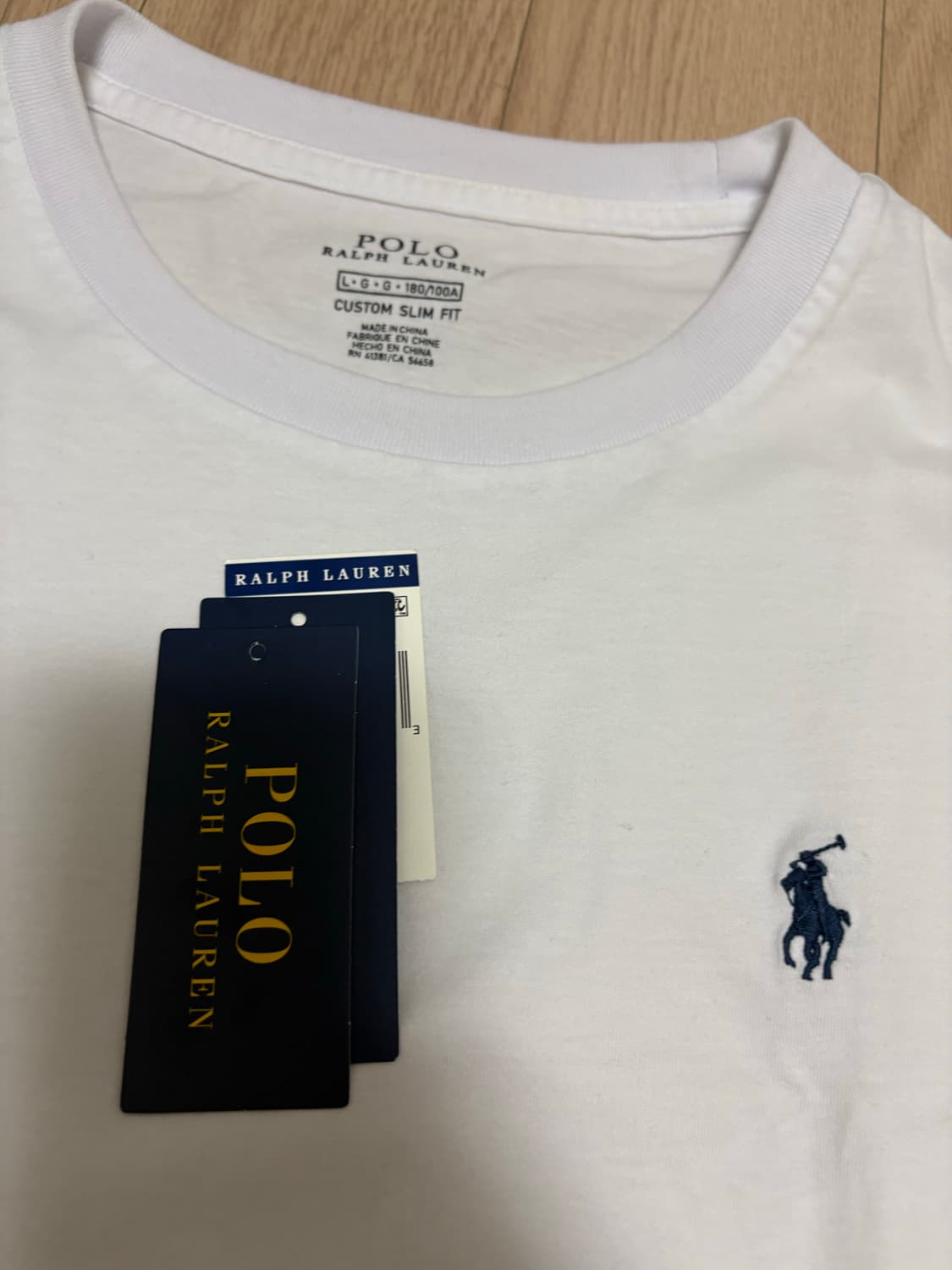 폴로 롱슬리브 화이트 L 상품이미지2