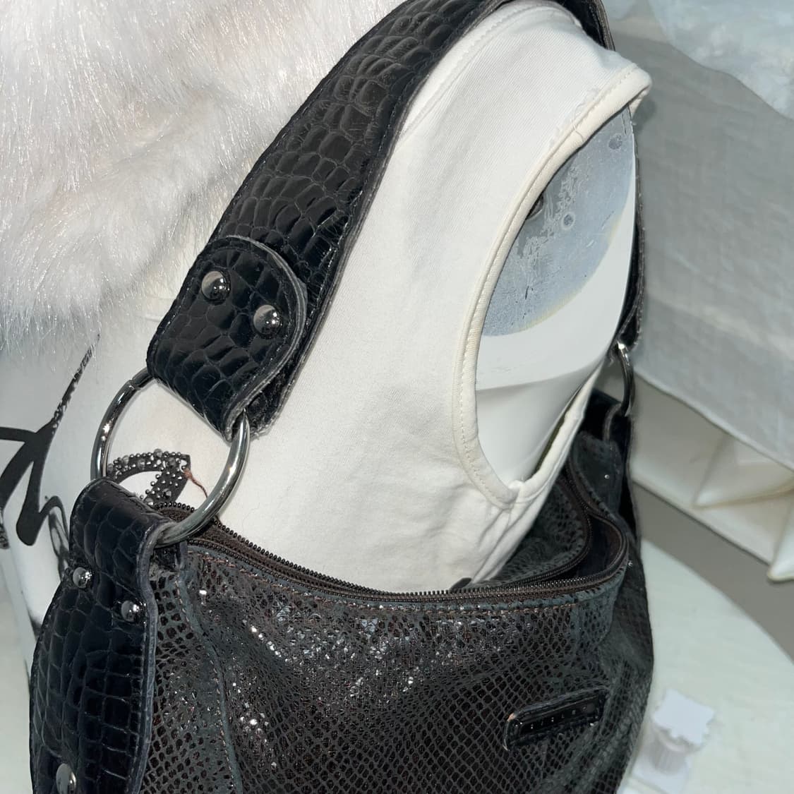 빈티지 파에톤 글로시 숄더백 상품이미지3