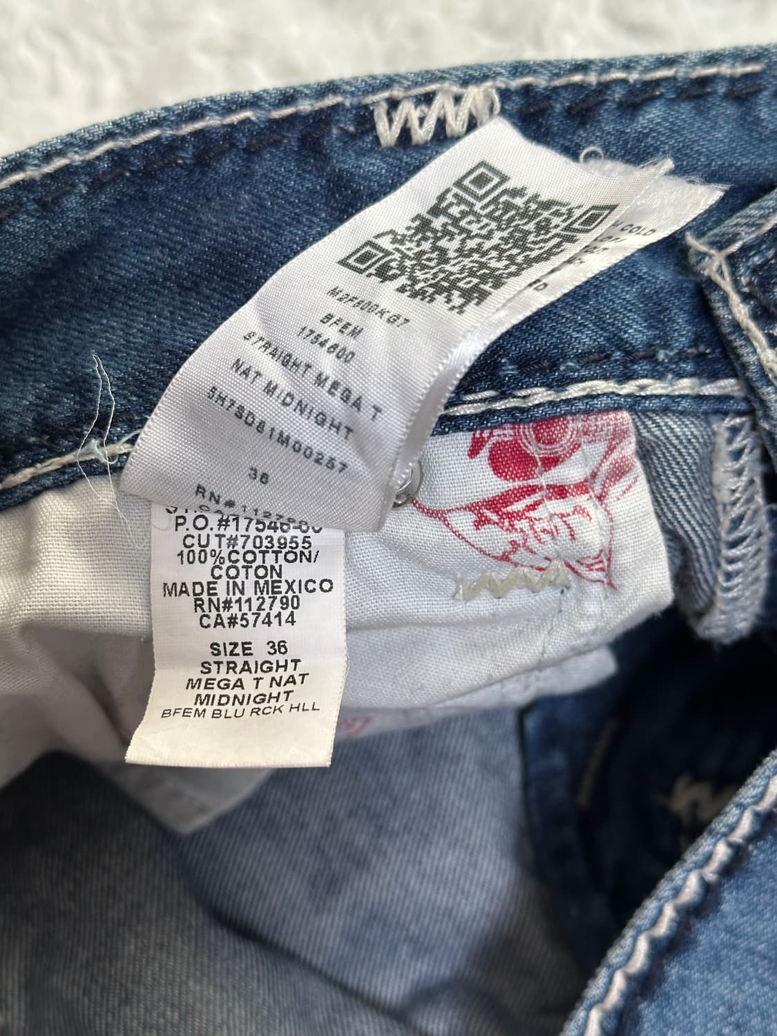 트루릴리전 청바지 36 스트레이트 상품이미지6