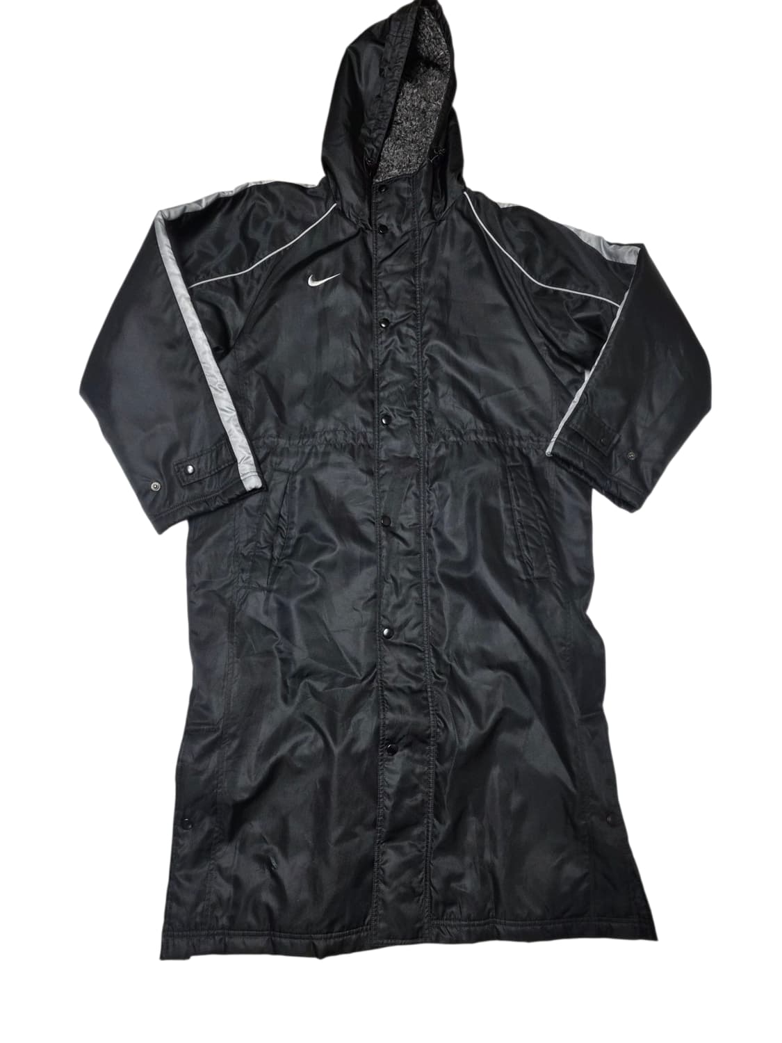 나이키 올드스쿨 안쪽 털 롱패딩 블랙 s 실측m 상품이미지2