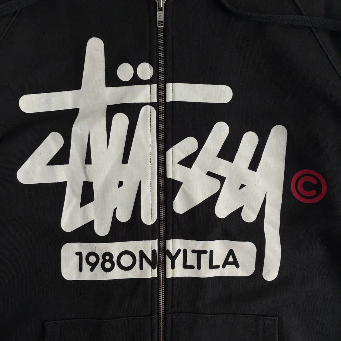 Stussy 스투시 00‘s 아카이브 스펠 후드집업 상품이미지3