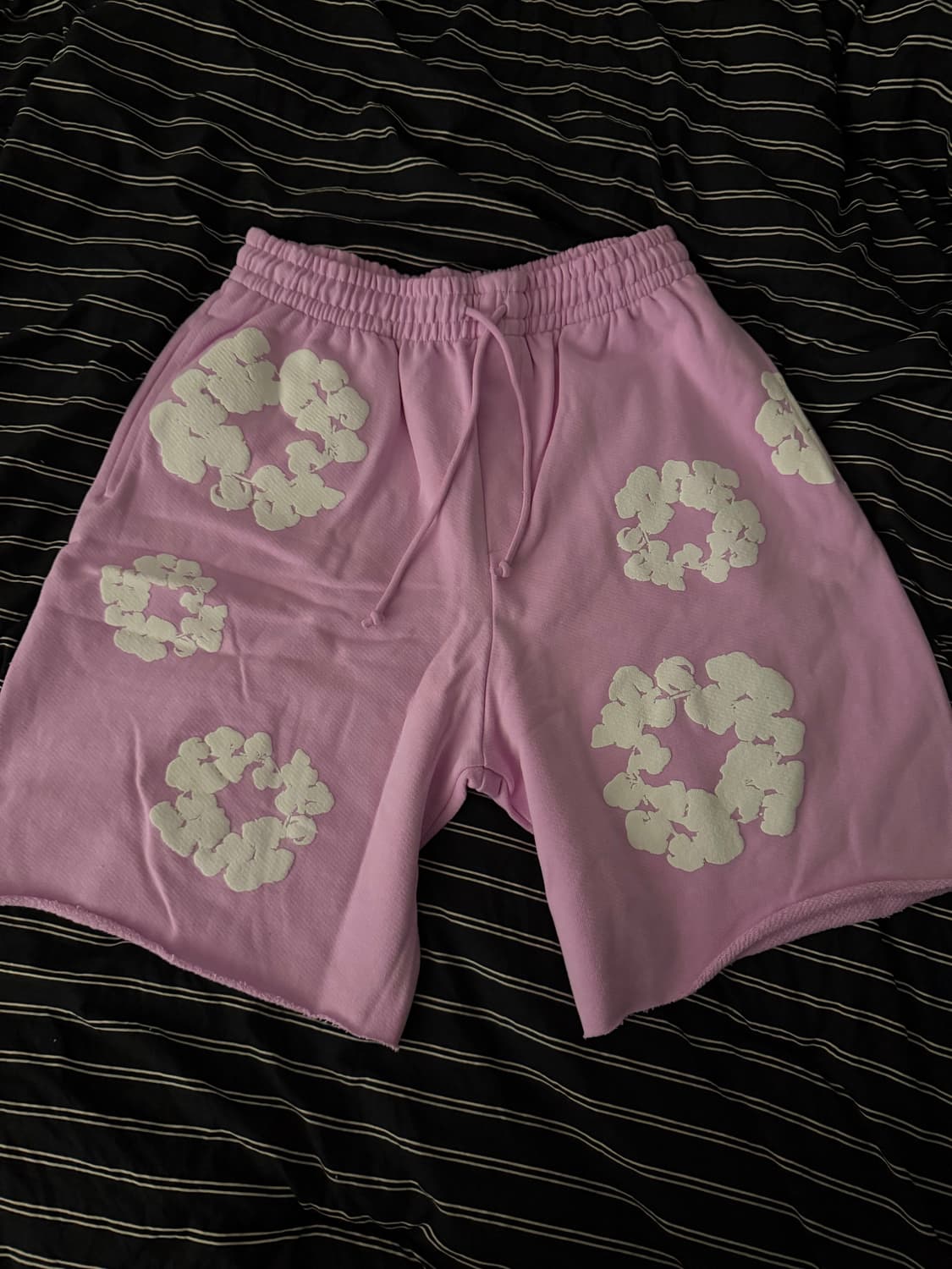 데님티어스 코튼 쇼츠 핑크 상품이미지1