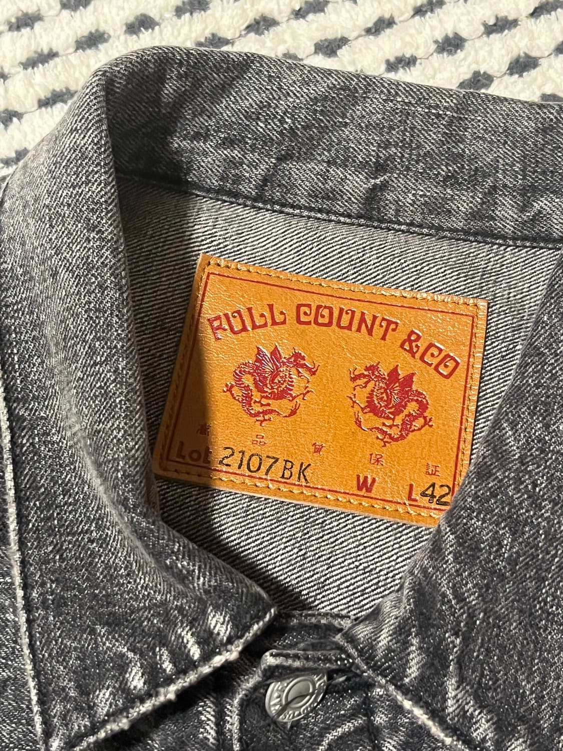 [42] 풀카운트 2107BKHW 블랙 다트포드 상품이미지2