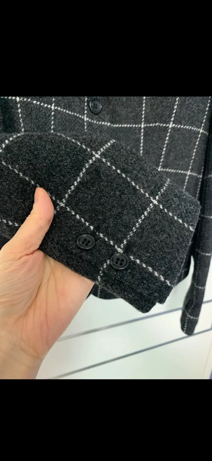 유니클로x이네스 드 라 프레상쥬 체크모직울자켓 상품이미지5