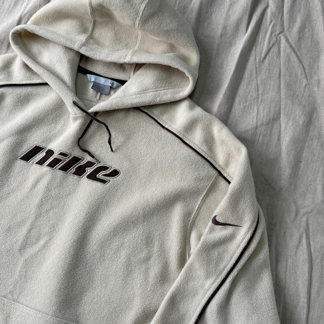 나이키 90s 올드스쿨 브라운 후리스 후드 M(105) 상품이미지2