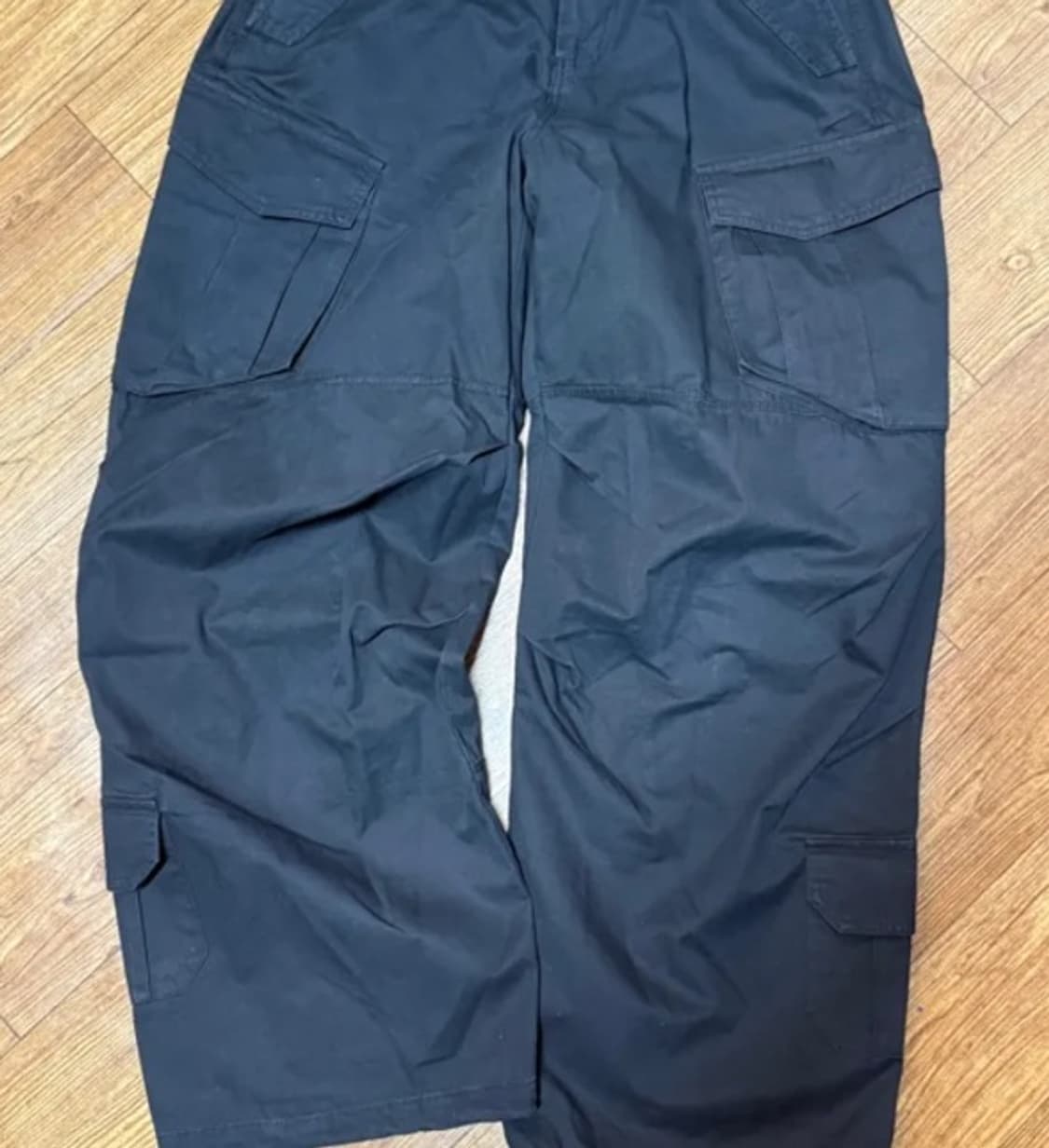 플레이버리즘 빈티지 워시드 카고팬츠 블랙 상품이미지5