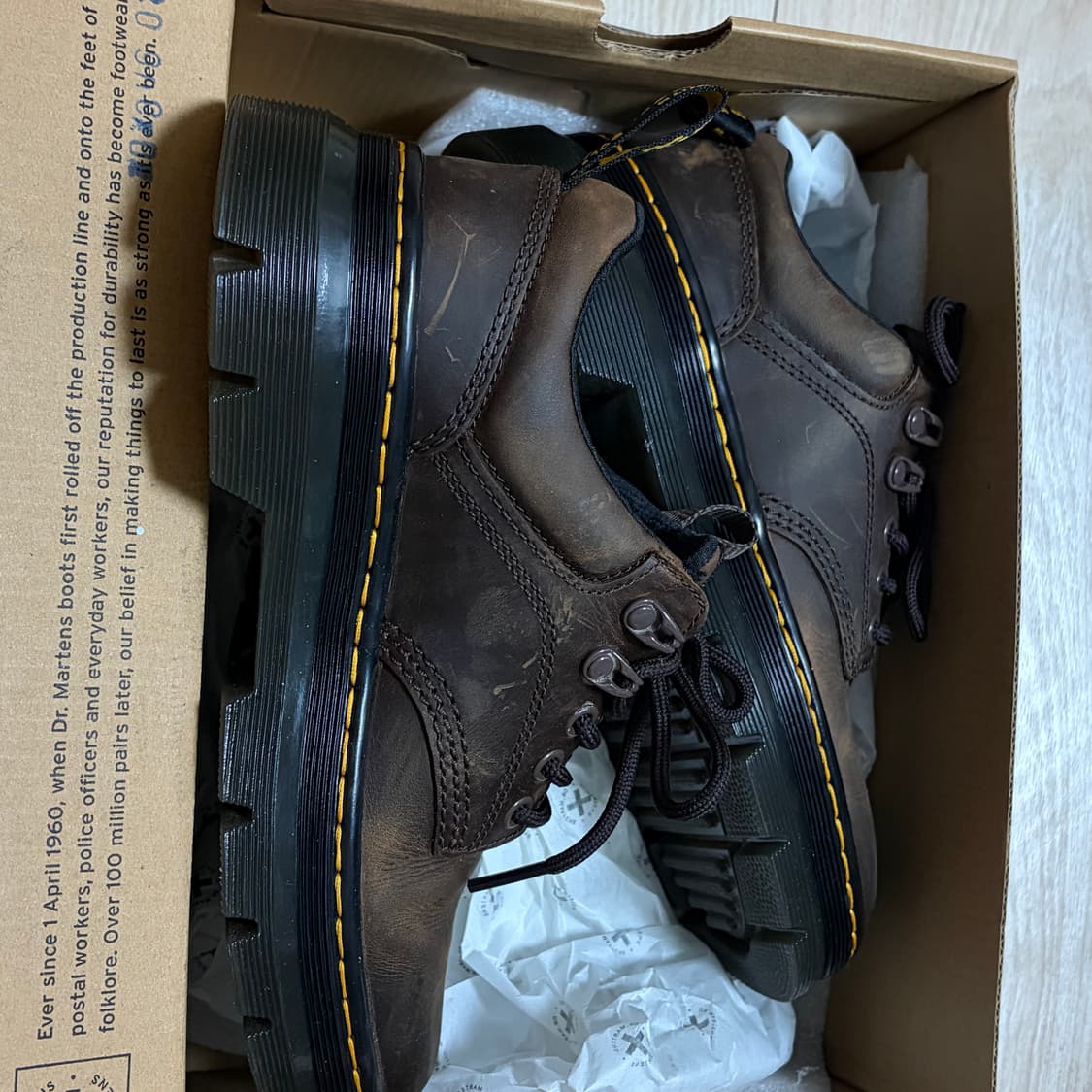 (예약중)닥터마틴 리더 와이오밍 다크 브라운 크레이지 호스 230 상품이미지6