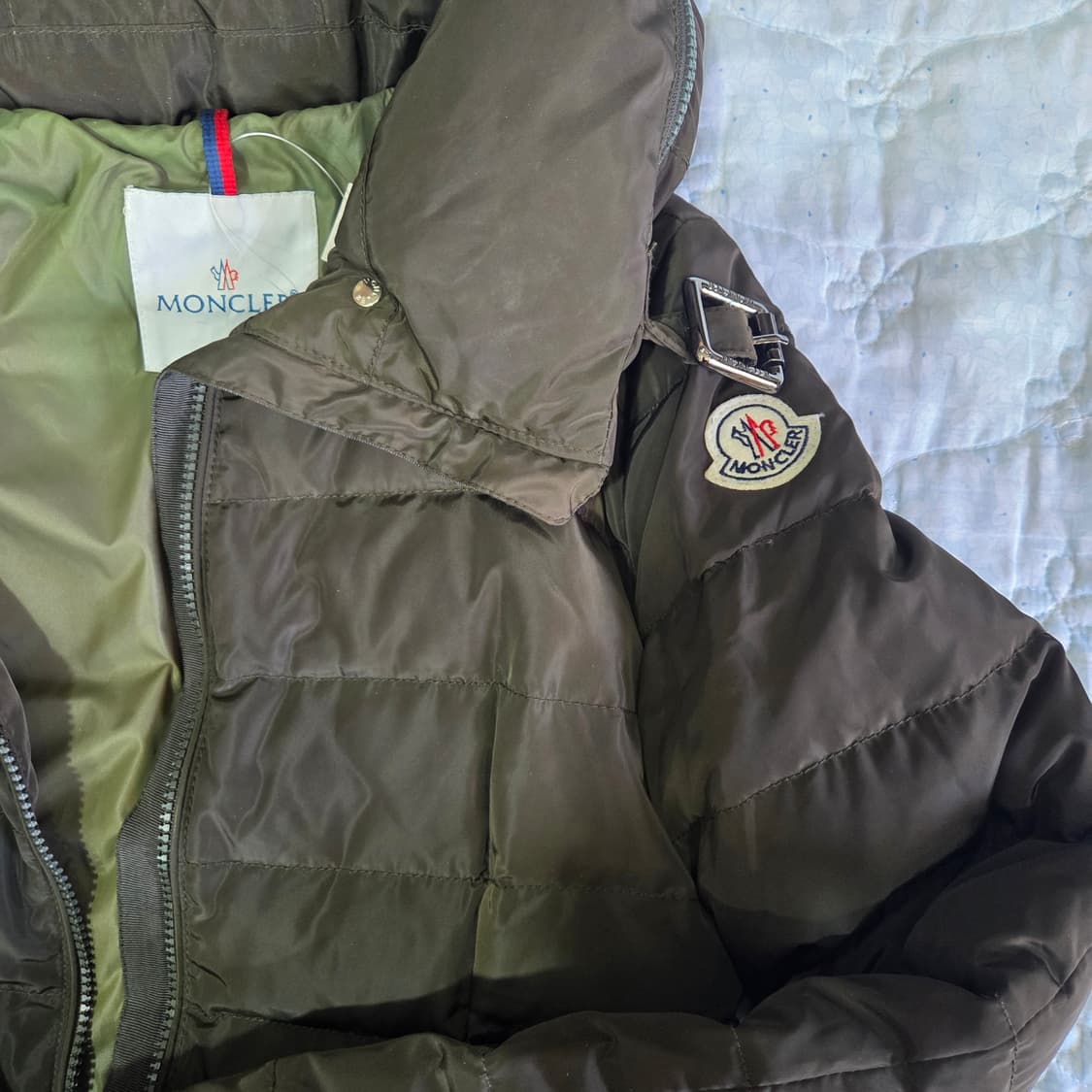 몽클레어 여성 롱 패딩 브라운 상품이미지3