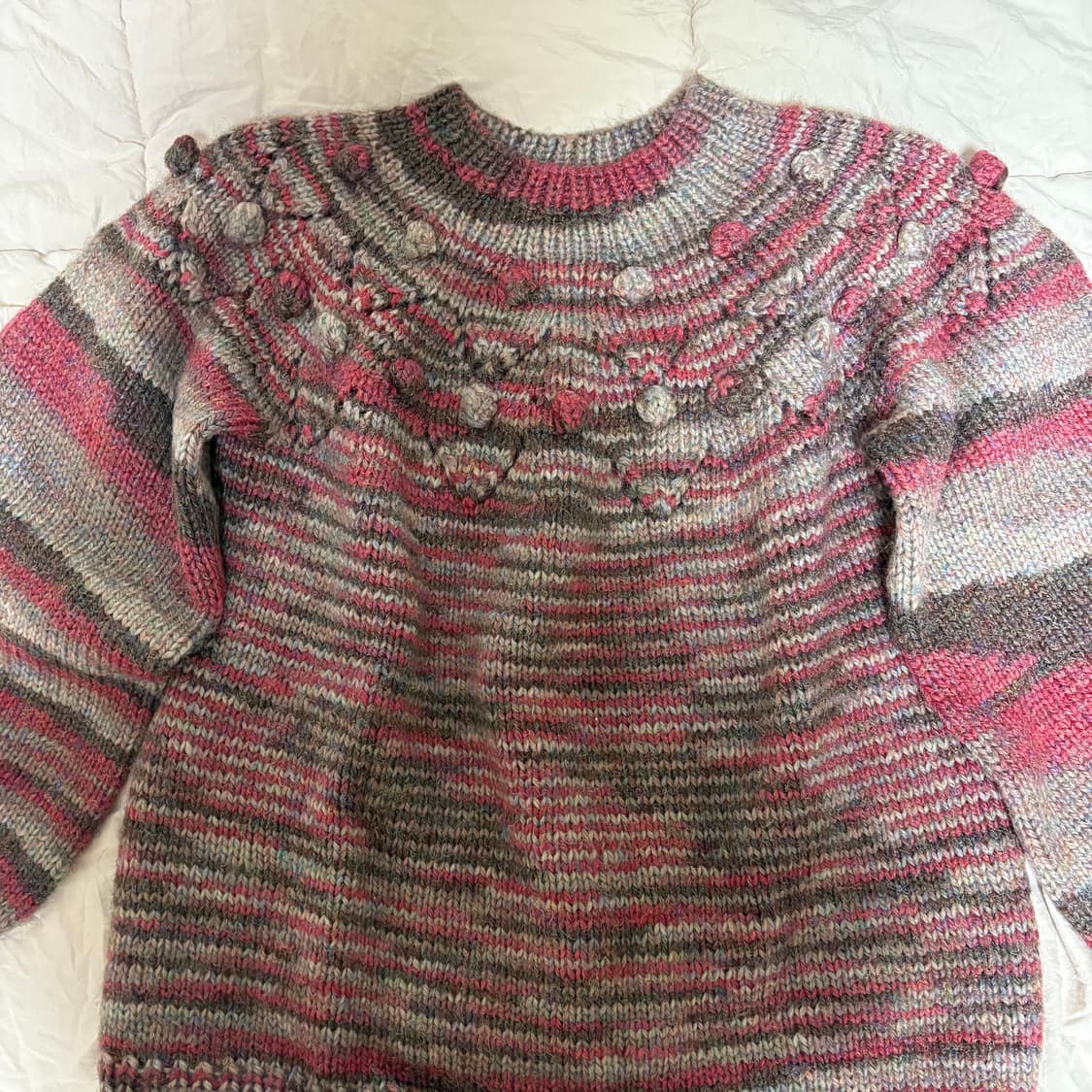 빈티지 폼폼 니트 상품이미지1