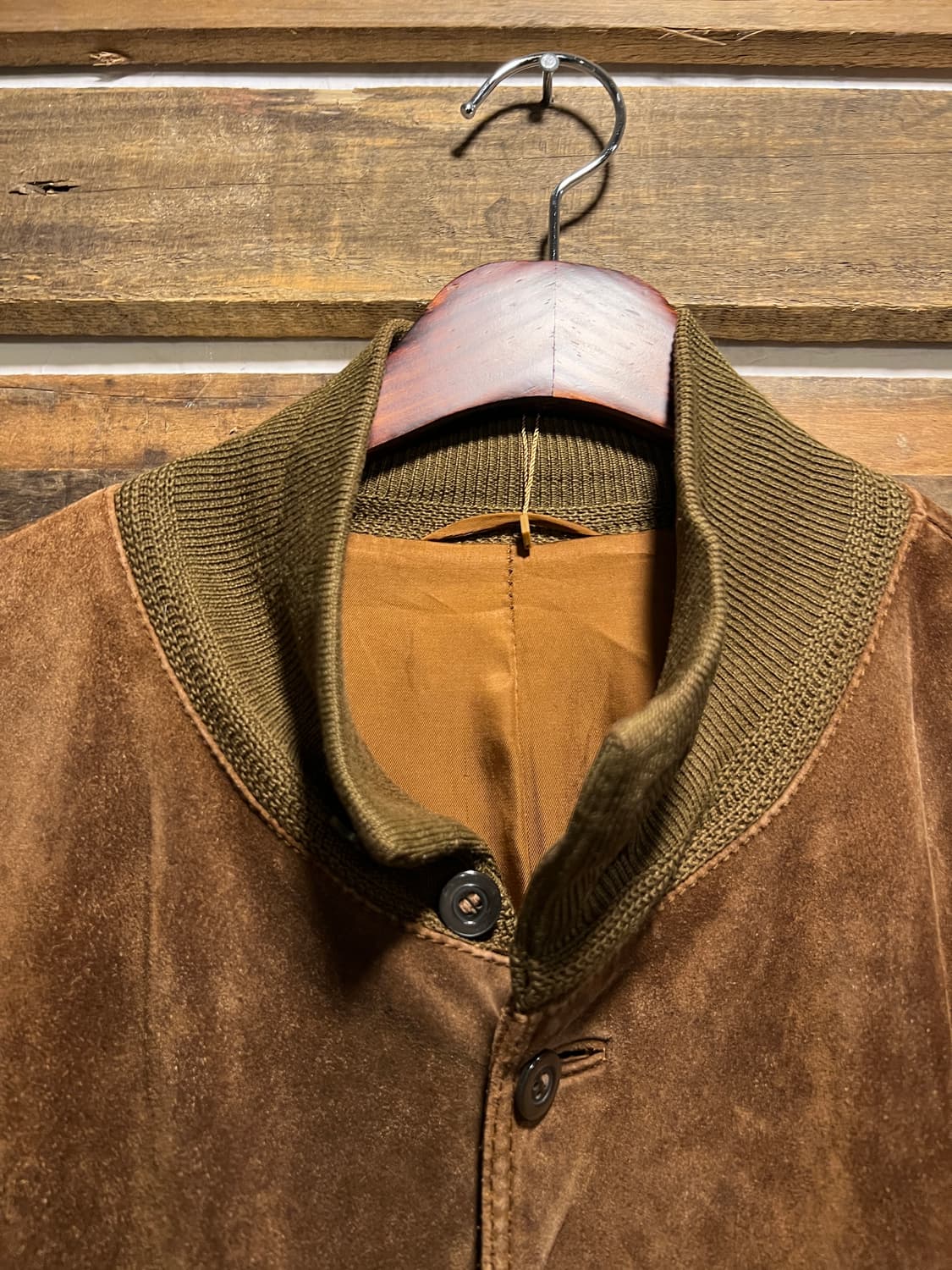 [M]90's 유로 빈티지 리얼 스웨이드 TYPE A-1 플라이트 자켓 상품이미지2