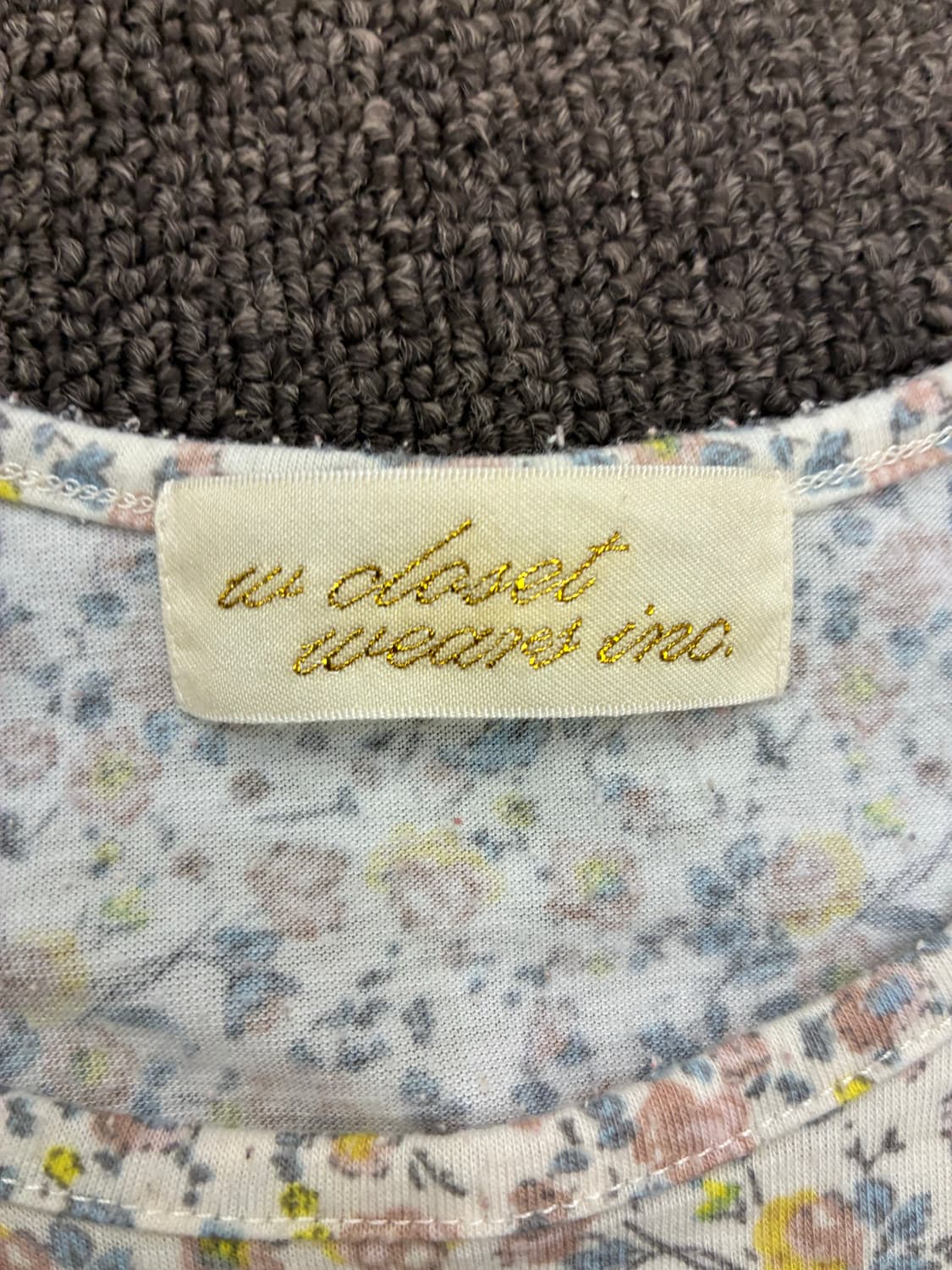 F)Japanese vintage 여성 레이스 디테일 꽃무늬 나시 상품이미지4