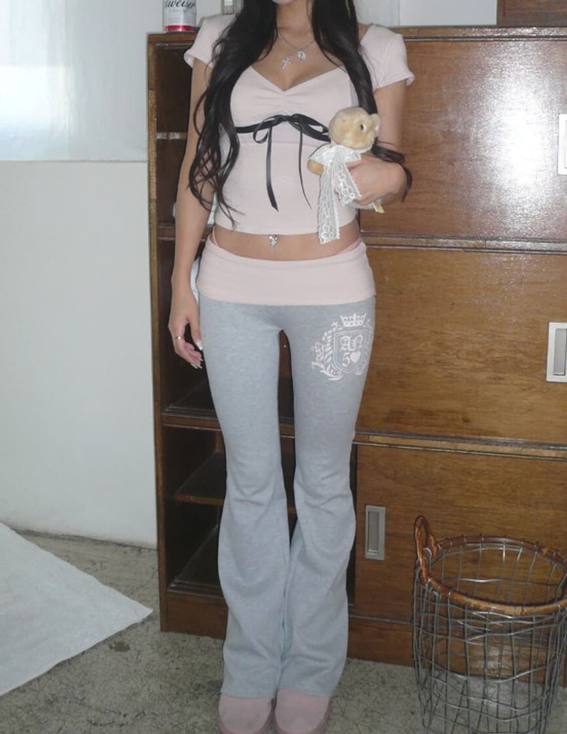 Hachi pink tshirt (scarf set) 상품이미지5