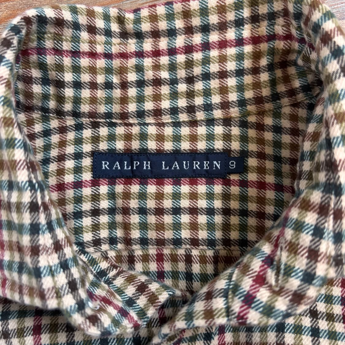 랄프로렌 정품 체크 셔츠 슬림핏 55 커프스 버튼 일본 폴로 수입  상품이미지4