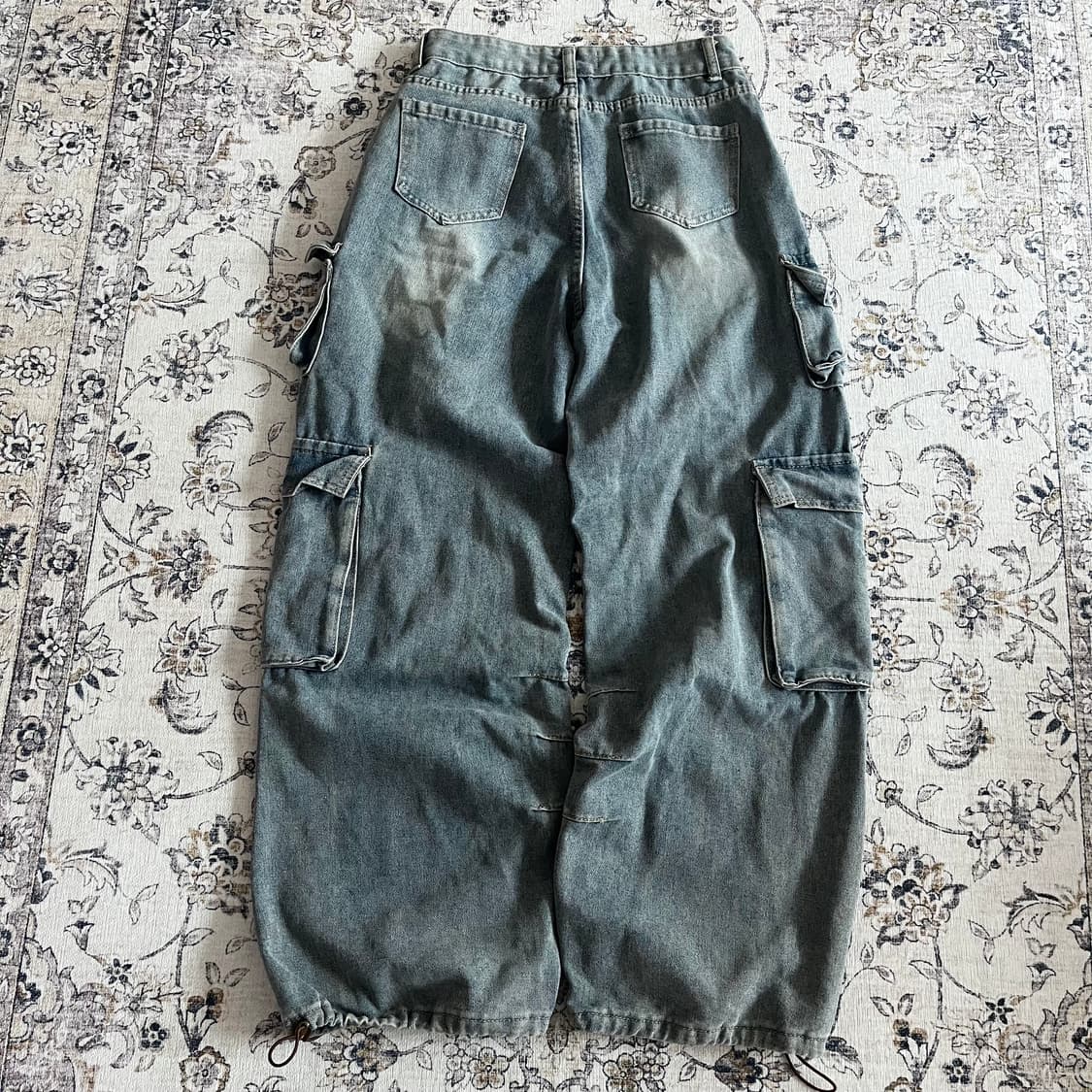 빈티지 멀티 포켓 데님 카고팬츠 상품이미지4