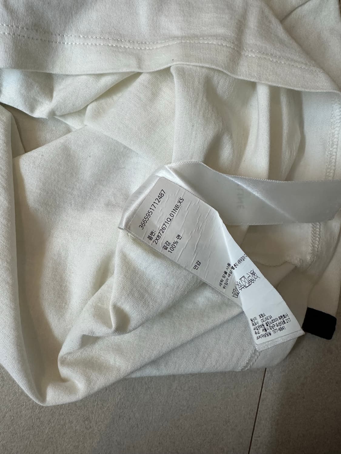 셀린느 트리오페 반팔티셔츠 여성 XS 상품이미지5