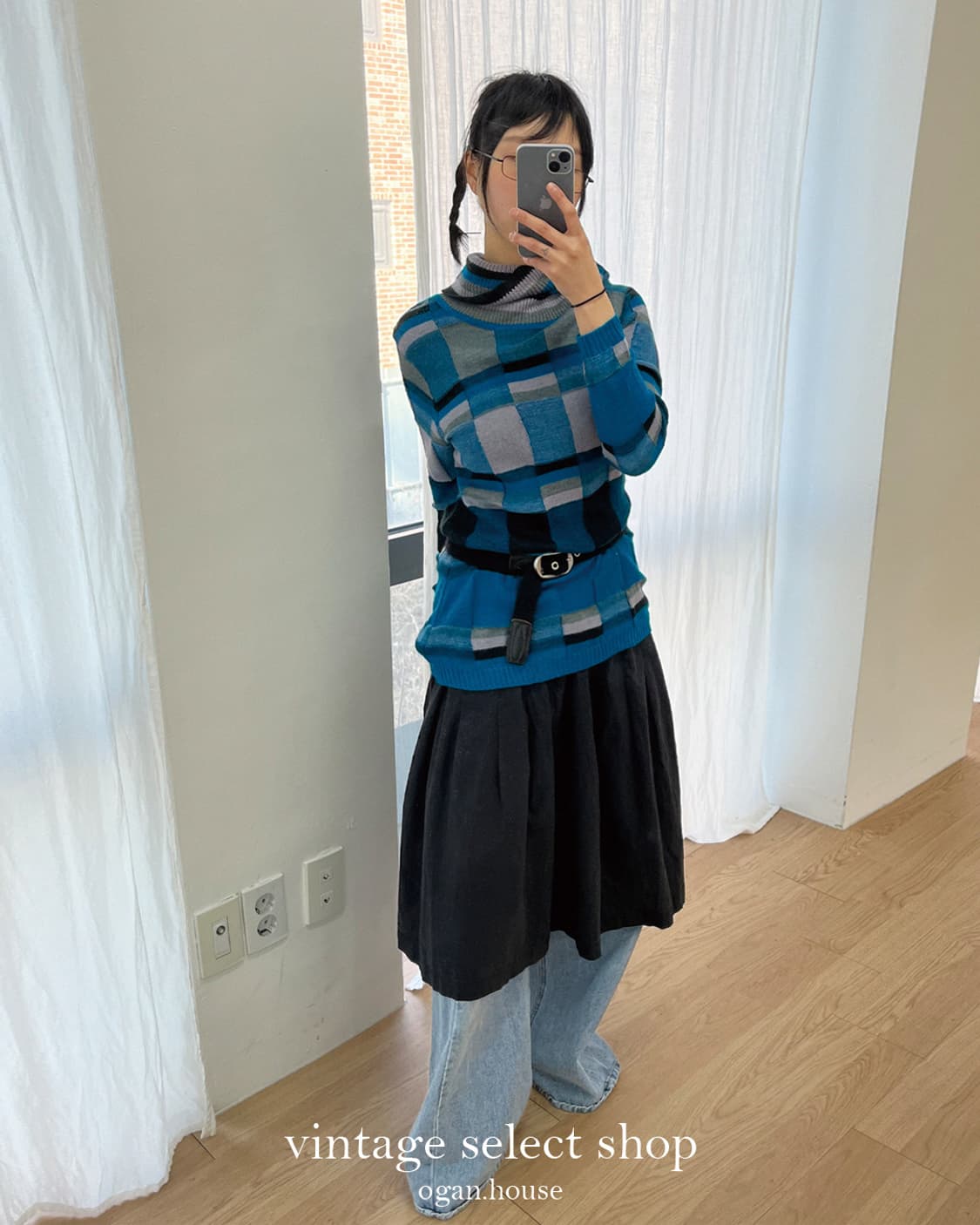 vintage pleats skirt 상품이미지1