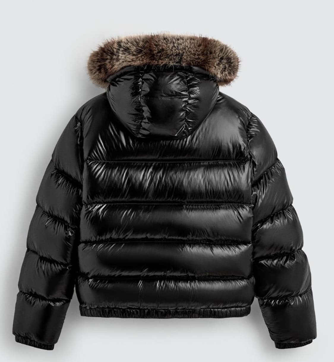 자라 퍼 후드 패딩 상품이미지2