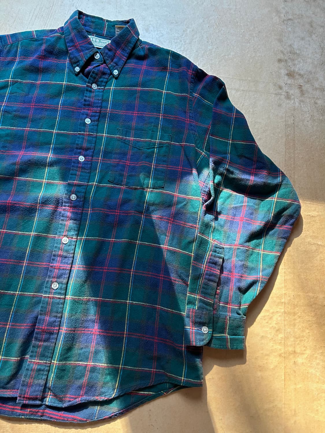 90s 엘엘빈 플란넬 체크 셔츠 Made in USA 상품이미지6