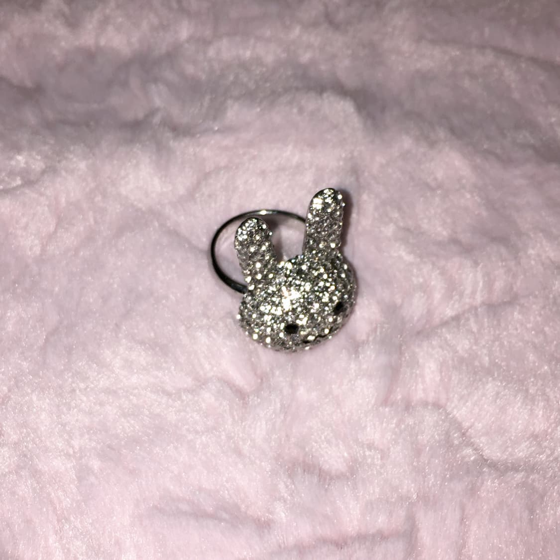 토끼 큐빅 반지 갸루 데코라 헤이세이 상품이미지5