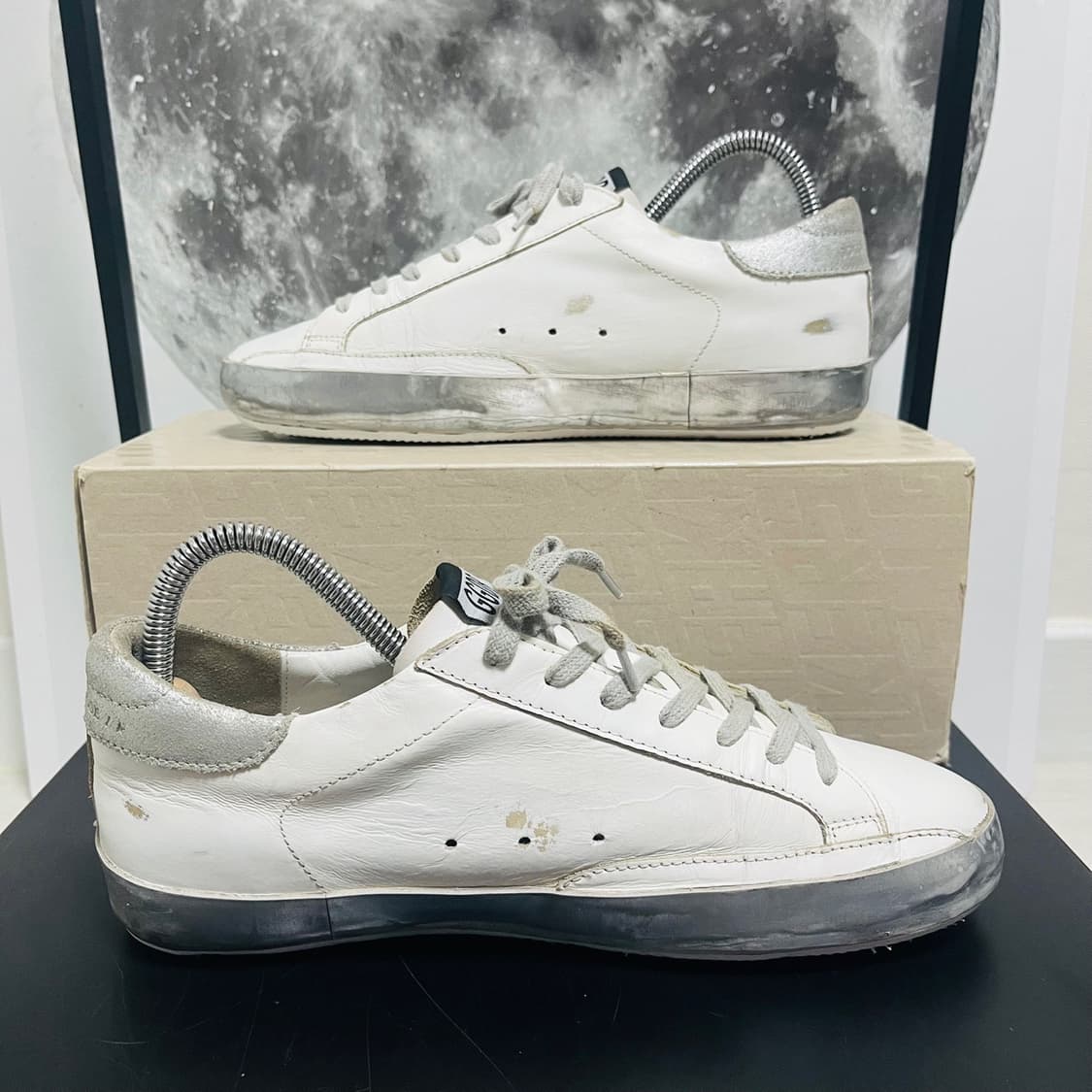 정품 40) 골든구스 스파클 실버 스니커즈 255~260 상품이미지2