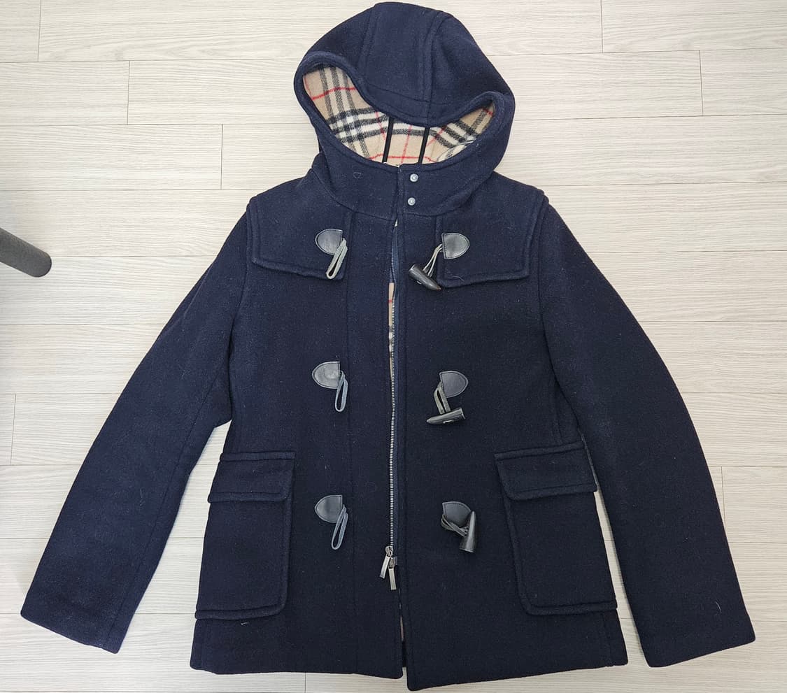 버버리 하프코트 떡볶이코트 네이비 상품이미지1