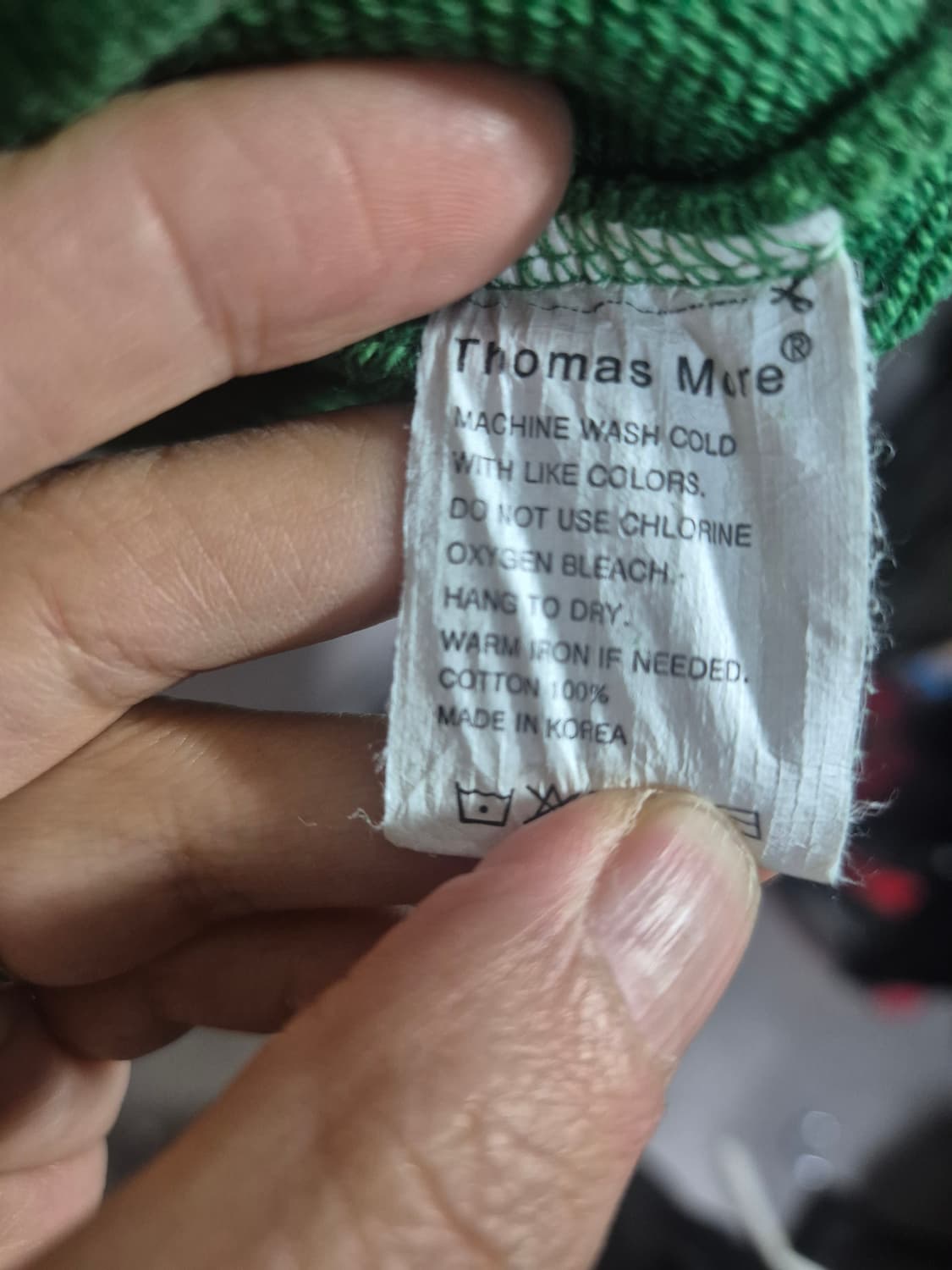 토마스모어 그린색 후드티 상품이미지5