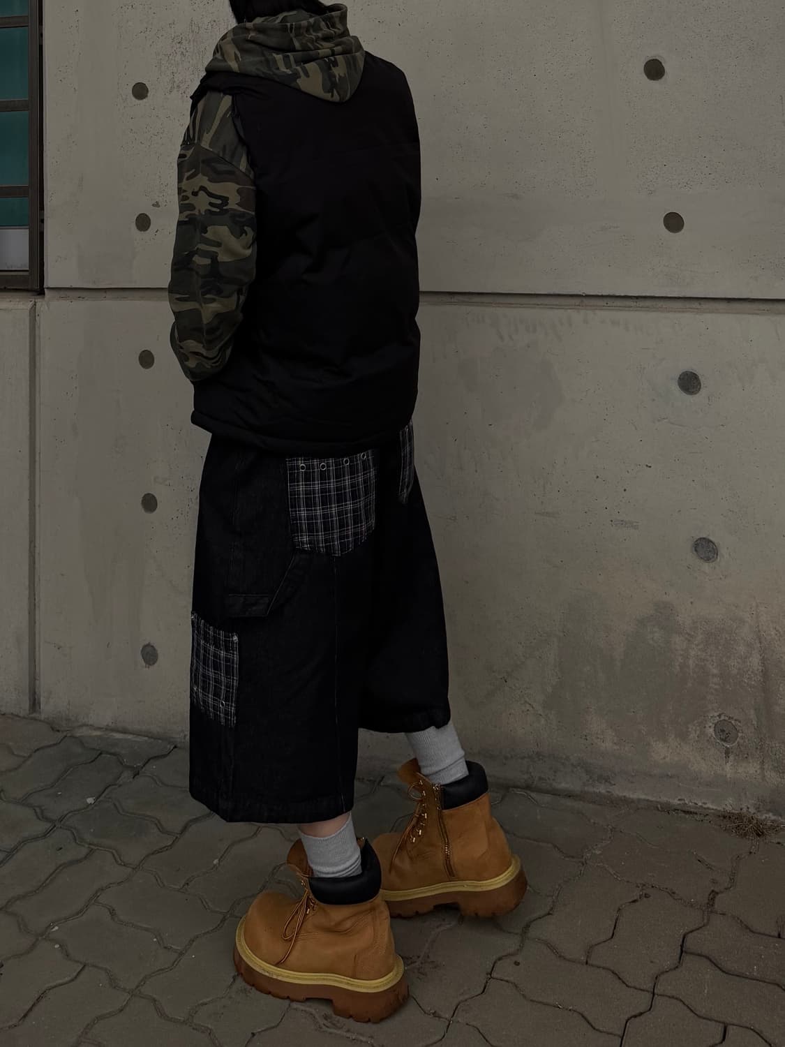 마하그리드 BERMUDA CHECK POCKET DENIM SHORT 상품이미지5