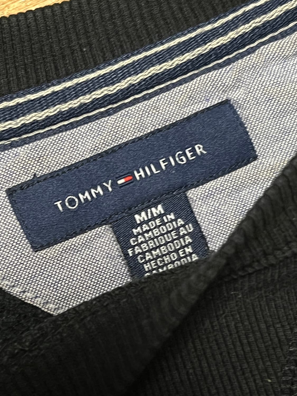 타미힐피거 맨투맨 M 블랙 상품이미지2