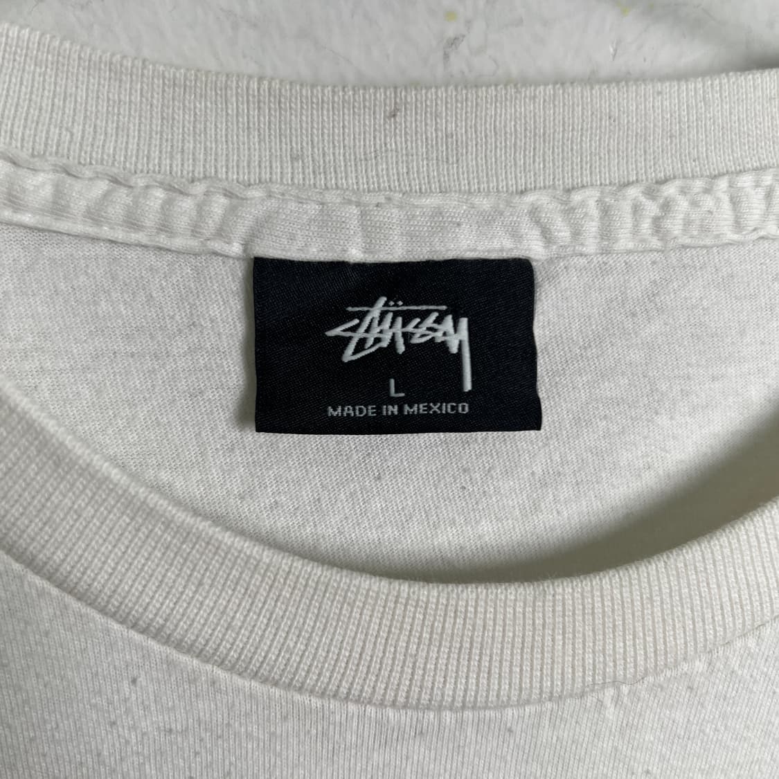 Stussy 스투시 화이트 롱슬리브 L 상품이미지3