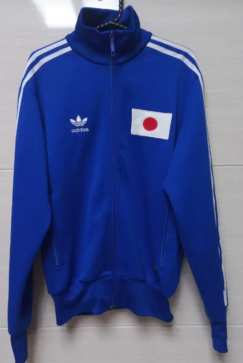 아디다스 JAPAN 재팬 일본국기 파흰 블루 트랙탑 저지 져지집업 상품이미지1
