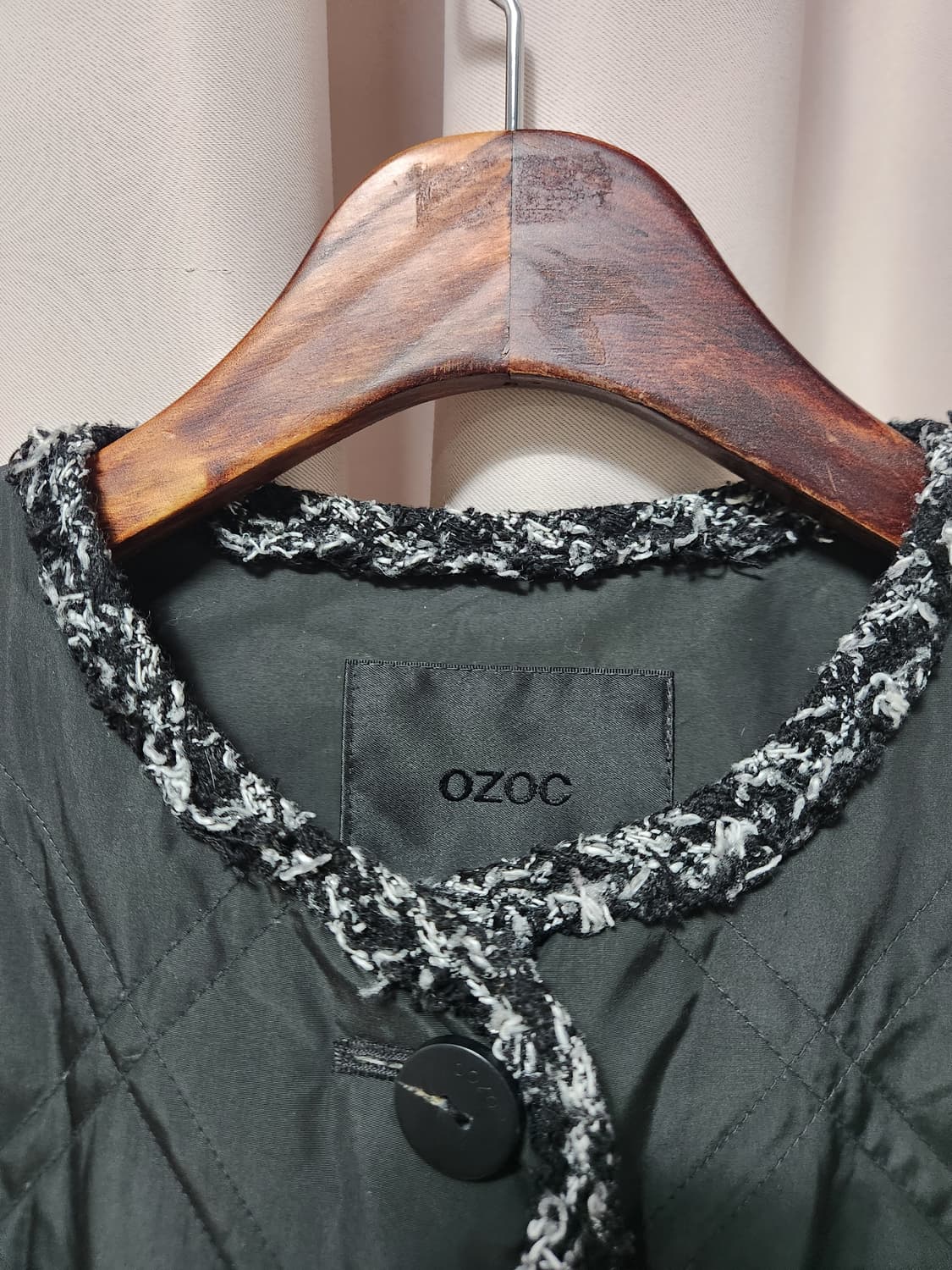 ozoc 퀼팅 자켓 라운드 오리털패딩 상품이미지5