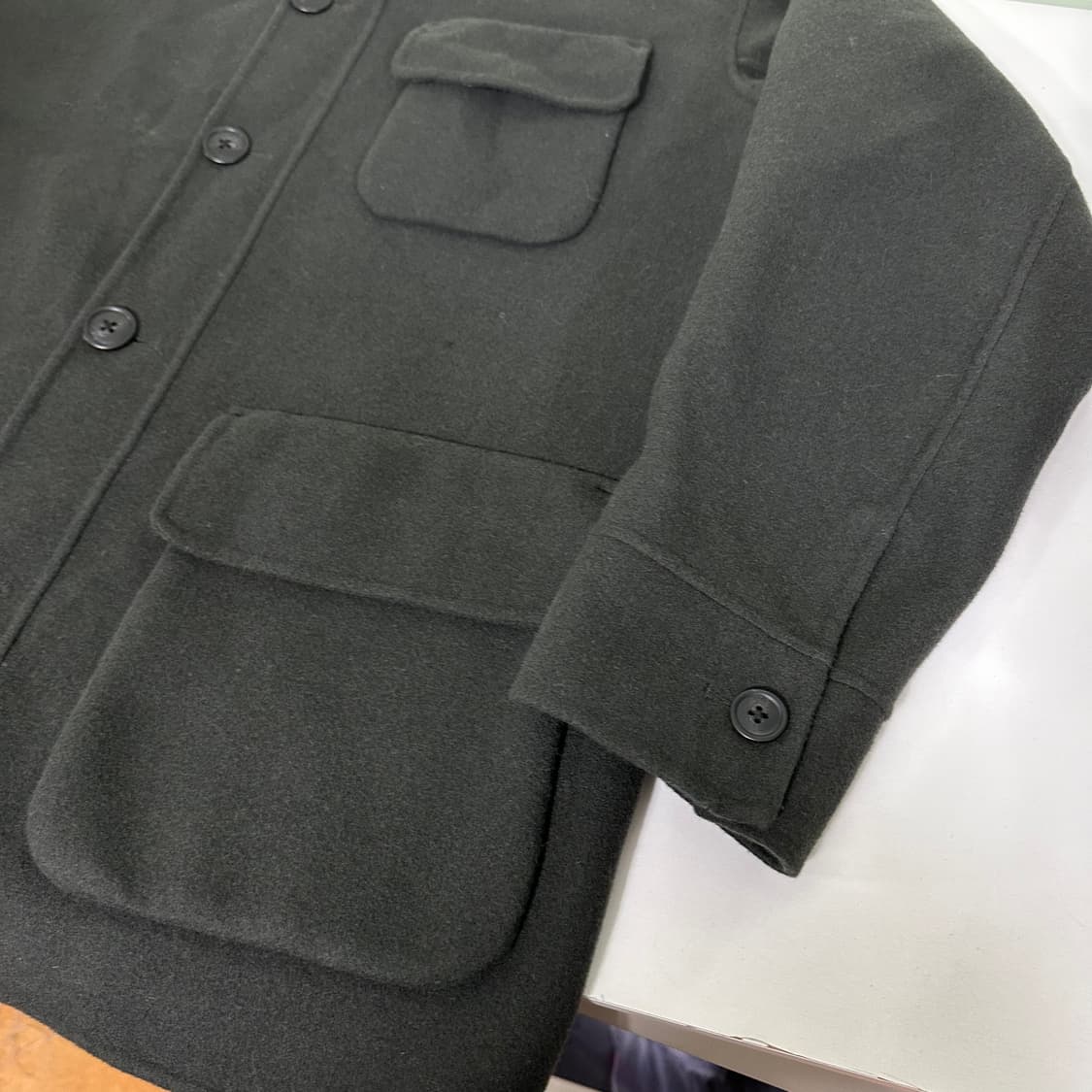 XL 유니클로 질샌더 +J 진그레이 울 셔츠 자켓 상품이미지2