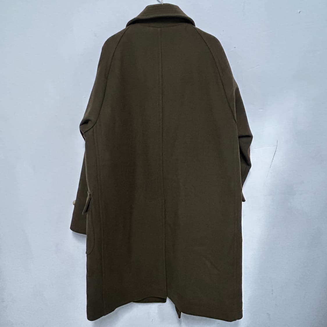 어나더오피스 카키색 울 코트 상품이미지3