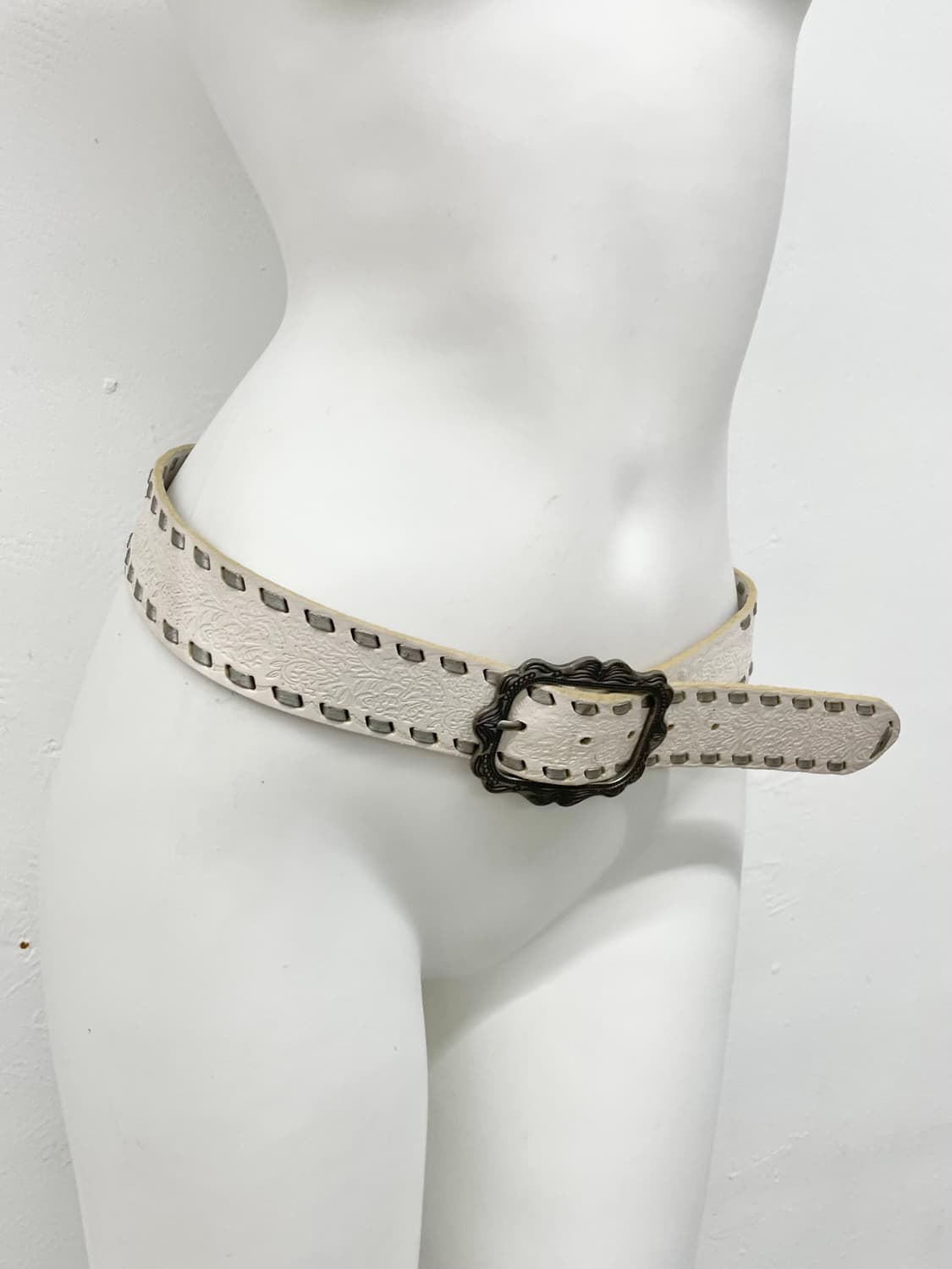 리얼레더 오리엔탈 스티치 버클 벨트 상품이미지3