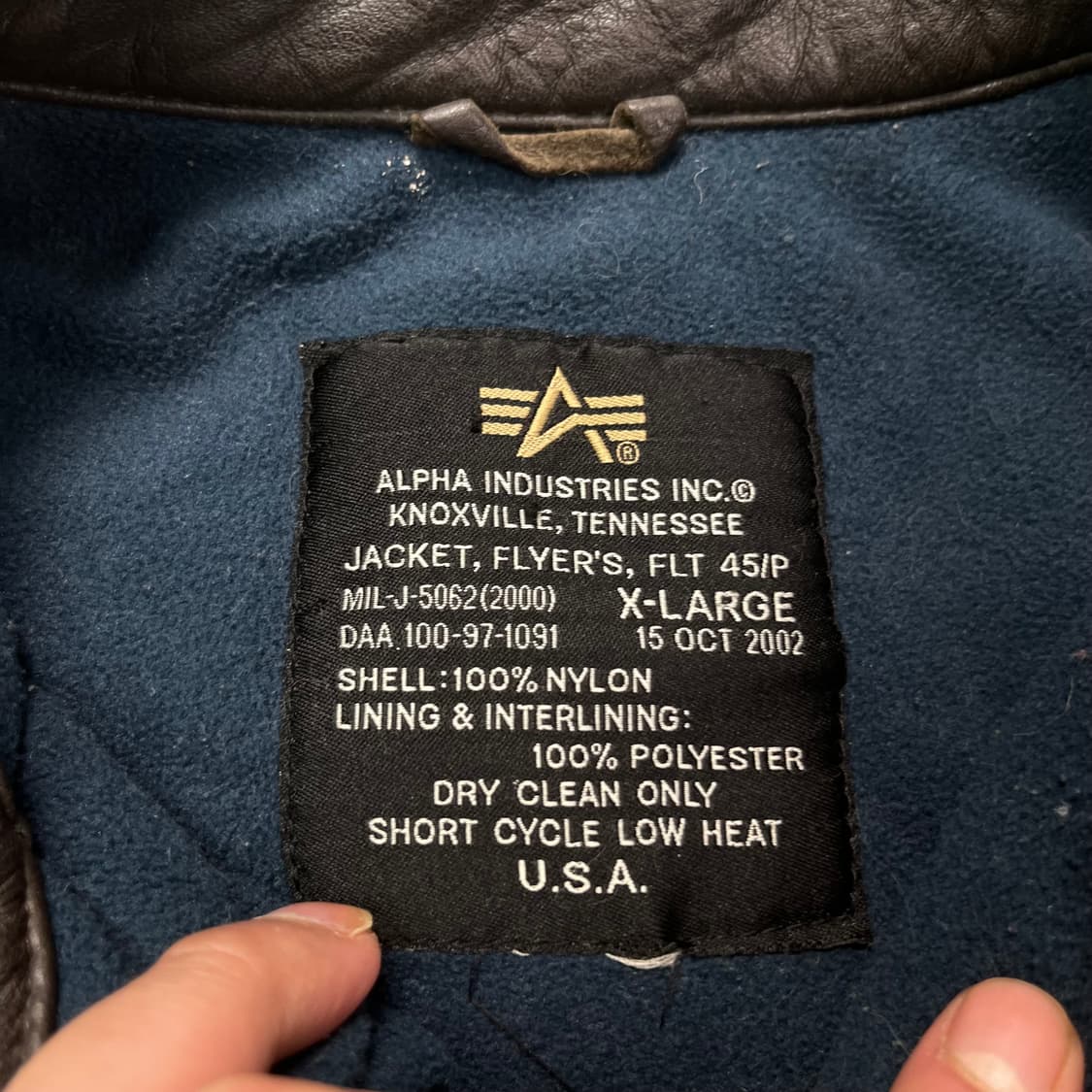 105 알파인더스트리 FLT-45F 항공자켓 상품이미지3