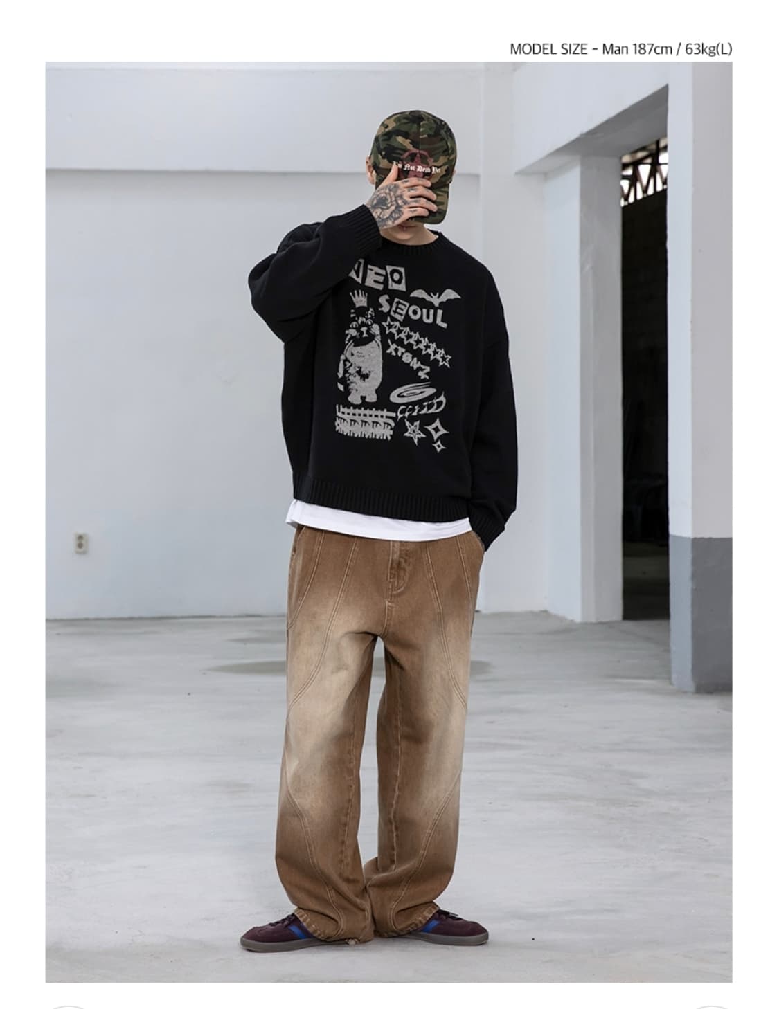 엑스톤즈 니트 m(남녀공용) 상품이미지4