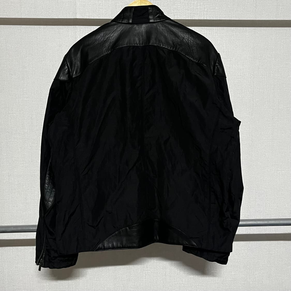 캘빈클라인 바이커 나일론 및 가죽 재킷 L 상품이미지2