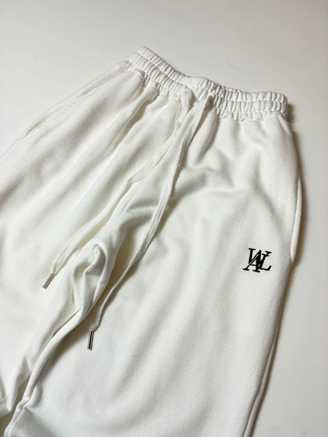 우알롱 볼륨 로고 와이드 조거 스웻 팬츠 PN8726 상품이미지2
