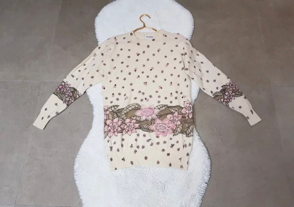 magnolia니트. 일본. 앙고라 자수 비즈 66 상품이미지5