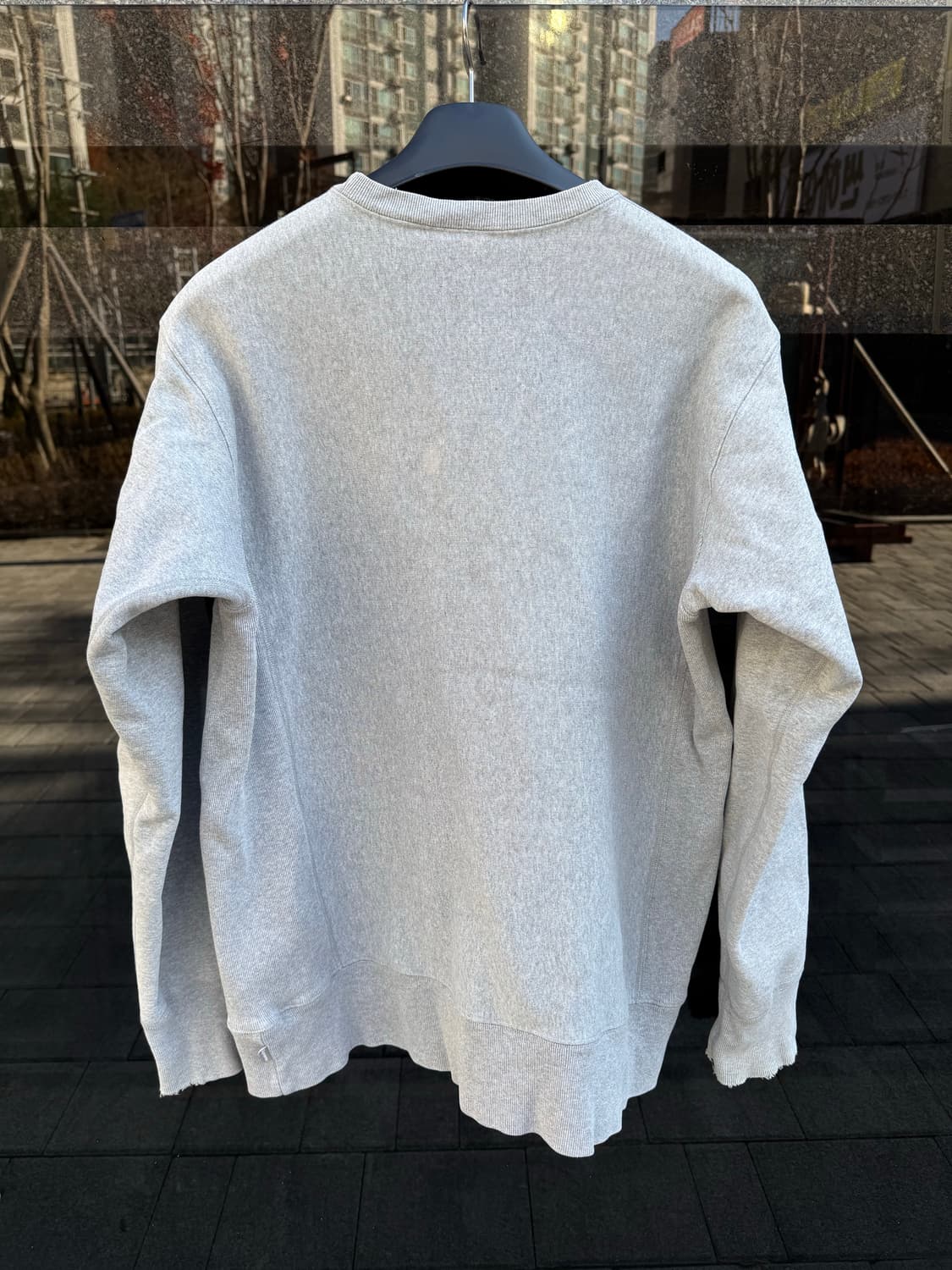 00s 슈프림 박스로고 스웻 그레이 네이비 상품이미지3