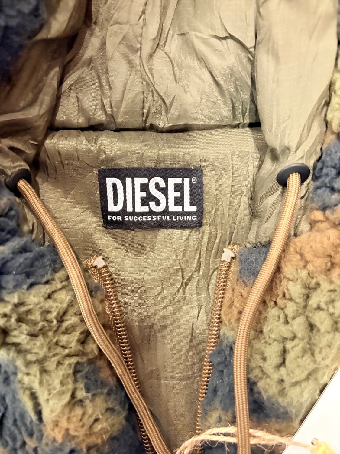 Diesel Camo Fleece Zip-up Hoodie 상품이미지3
