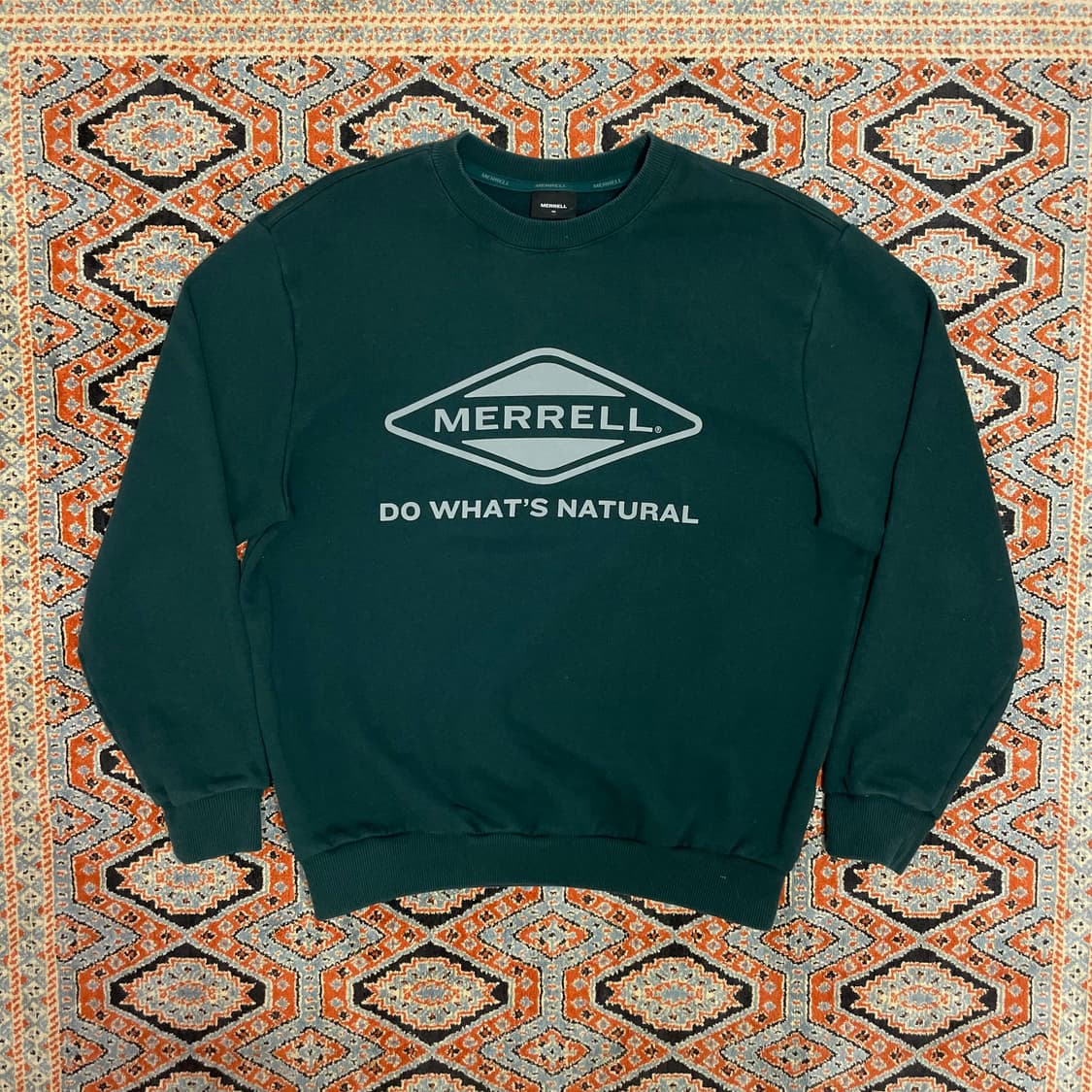 머렐 시그니처로고 딥그린 맨투맨 티셔츠 남성105 상품이미지1