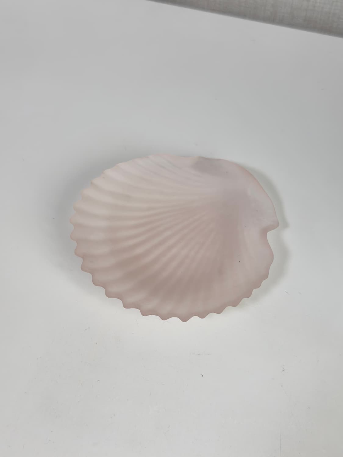 80s 히로타 글라스 빈티지 쉘 트레이 파스텔 핑크 상품이미지1