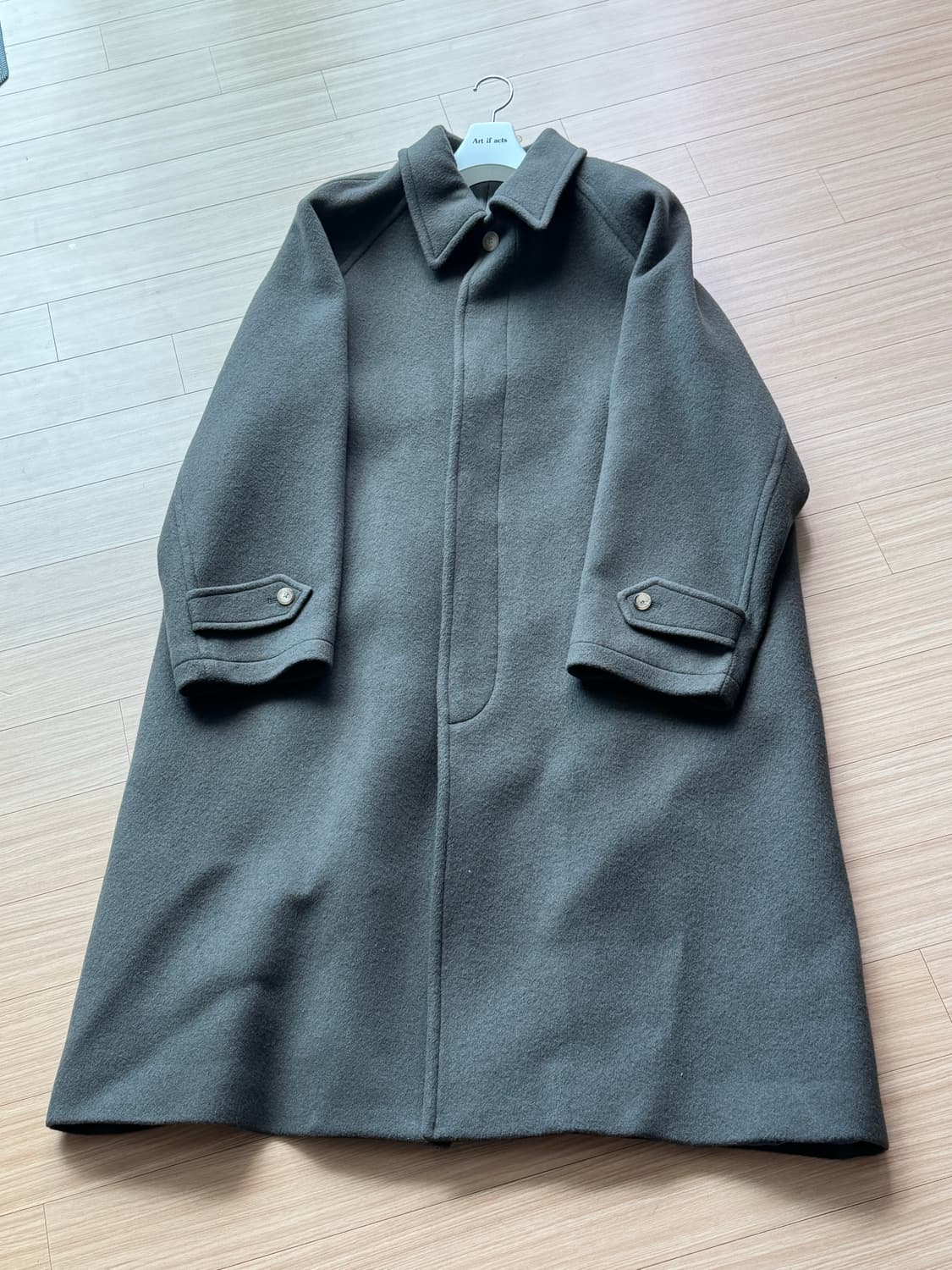 브라운야드 21fw 발마칸 코트 올리브그레이 3 상품이미지1