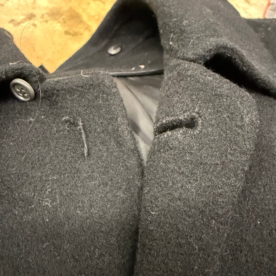 [정품/105] 발렌티노 블랙 울 코트 b8 상품이미지8