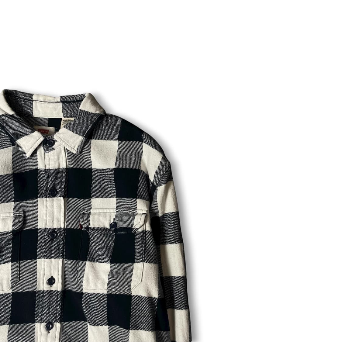 리바이스 블랙 화이트 투포켓 코듀로이 긴팔 셔츠 M 상품이미지2