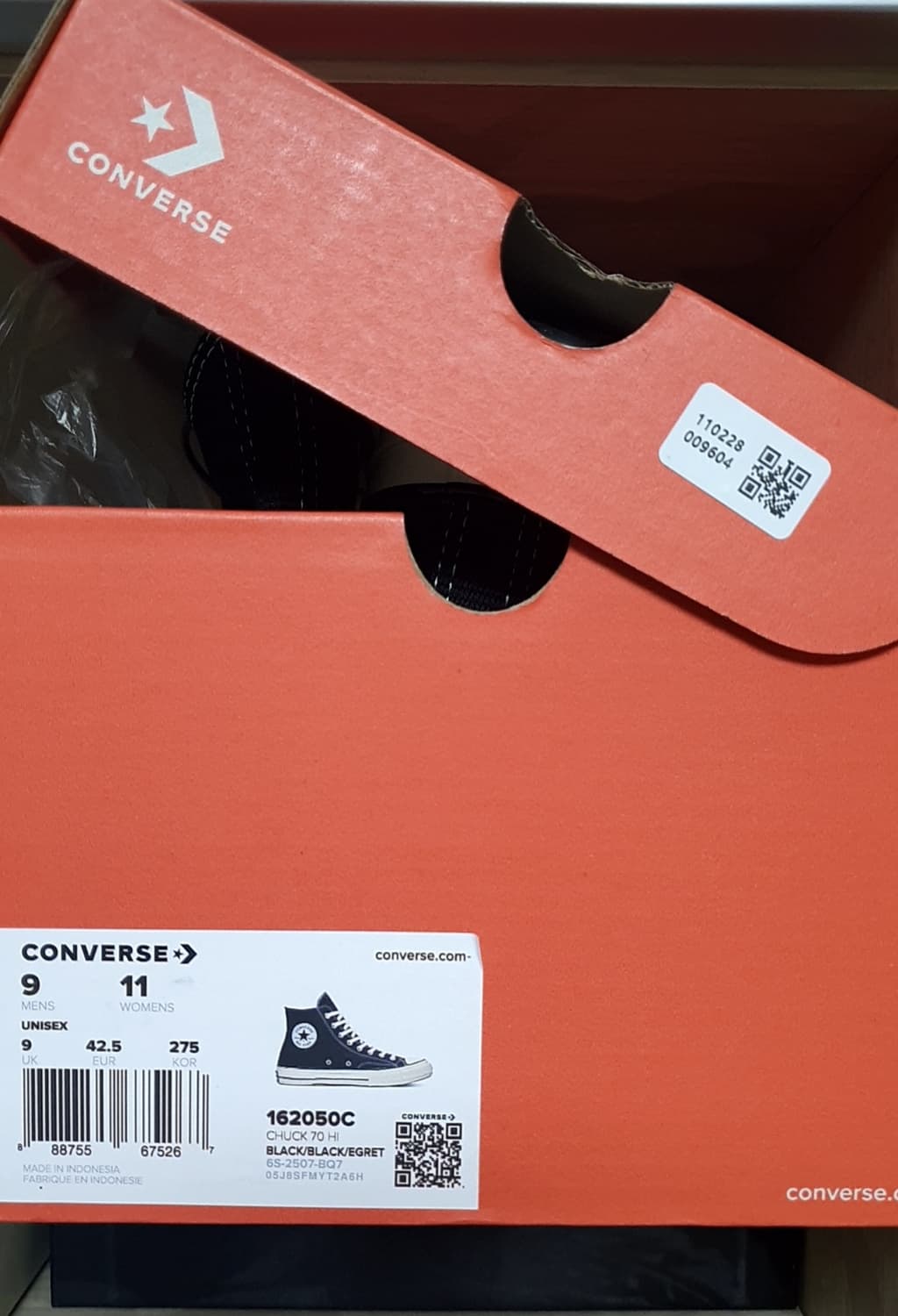 컨버스 척 70 하이 새상품 [275] (고무끈 증정) 상품이미지5