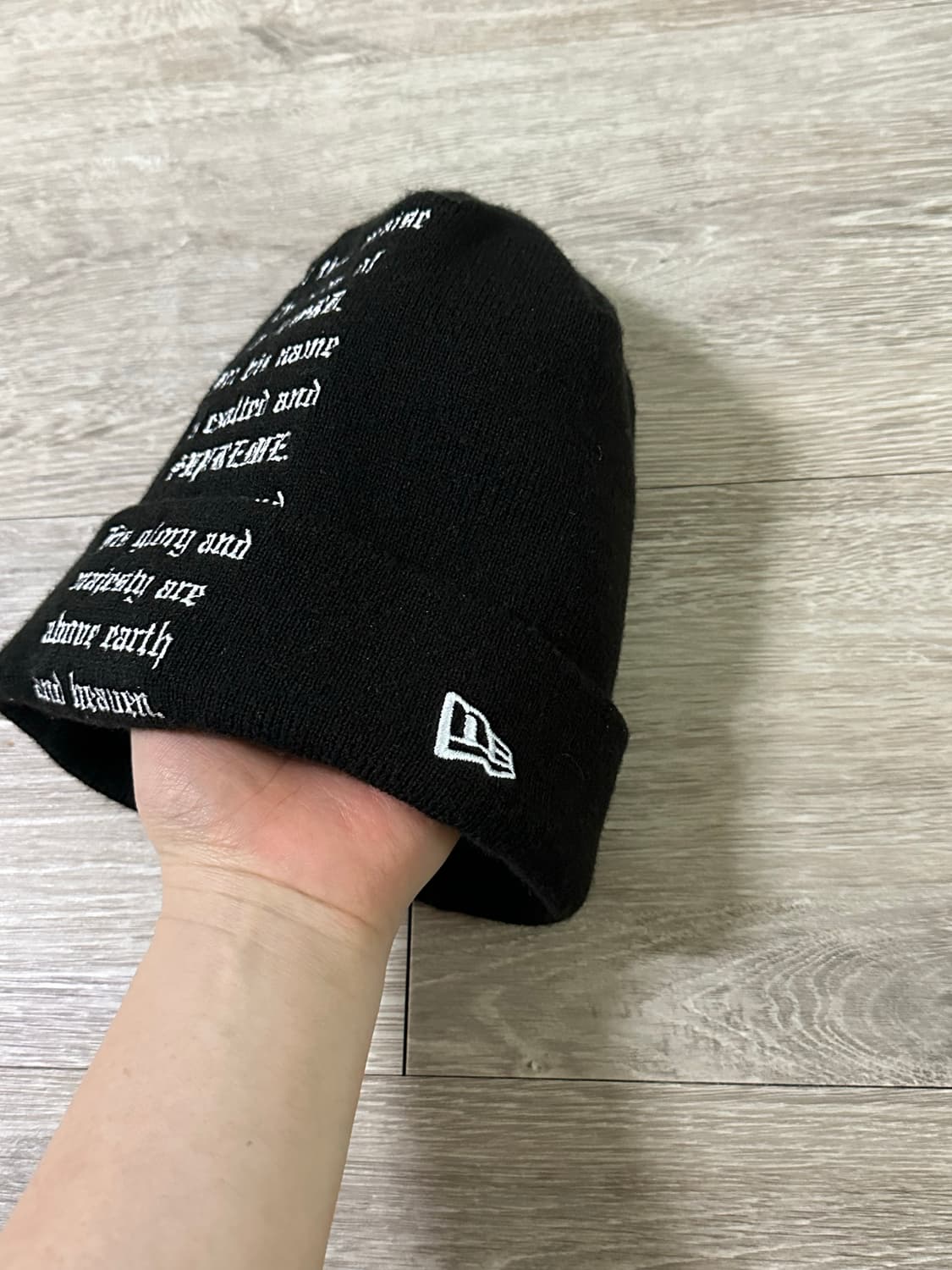 슈프림 뉴에라 Pslam 비니 블랙 상품이미지2