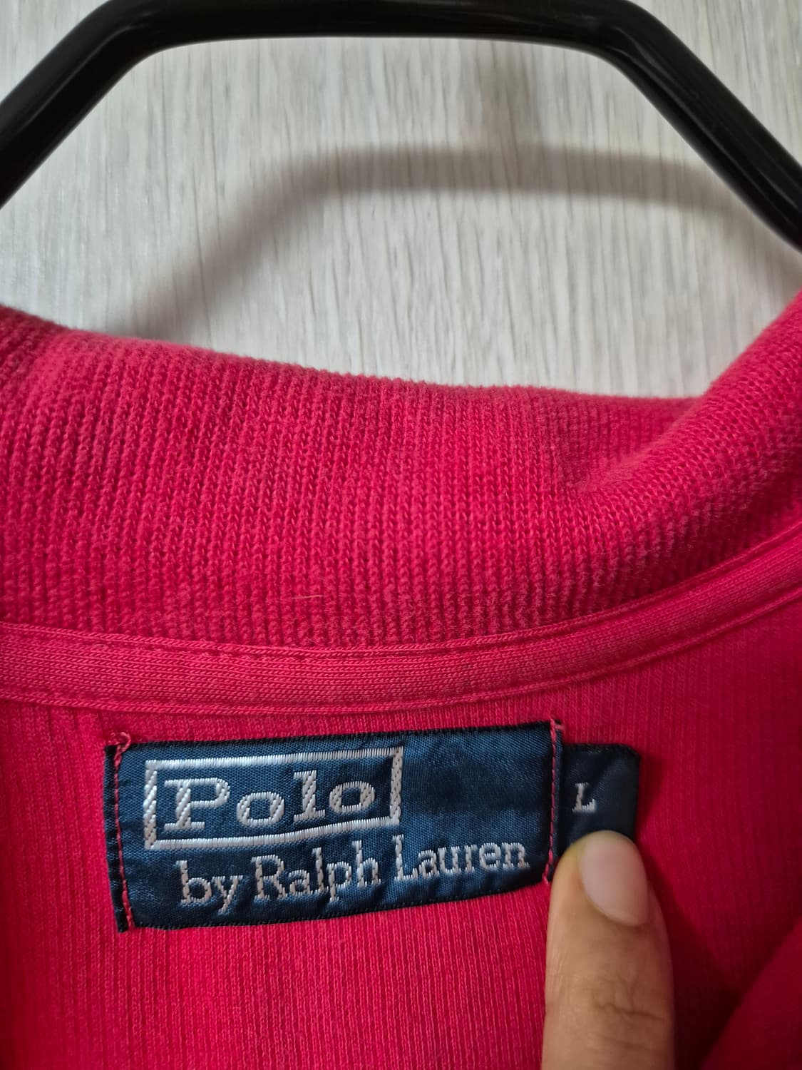 폴로 랄프로렌 반집업 하이넥 니트 코튼니트 라지 상품이미지3